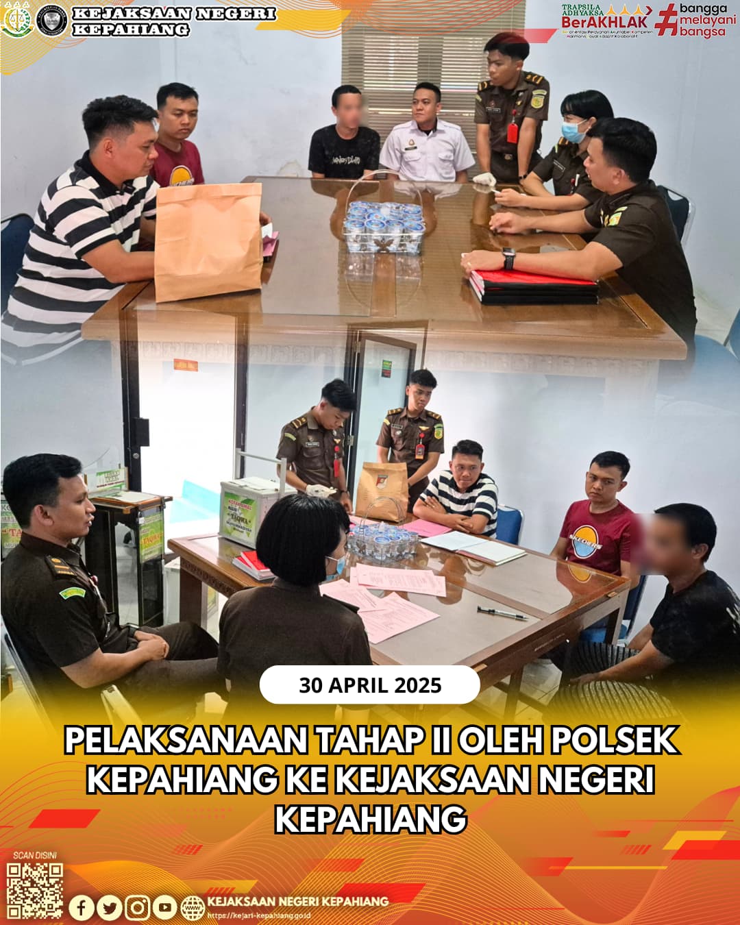 Tahap II oleh Polsek Kepahiang ke Kejaksaan Negeri Kepahiang.