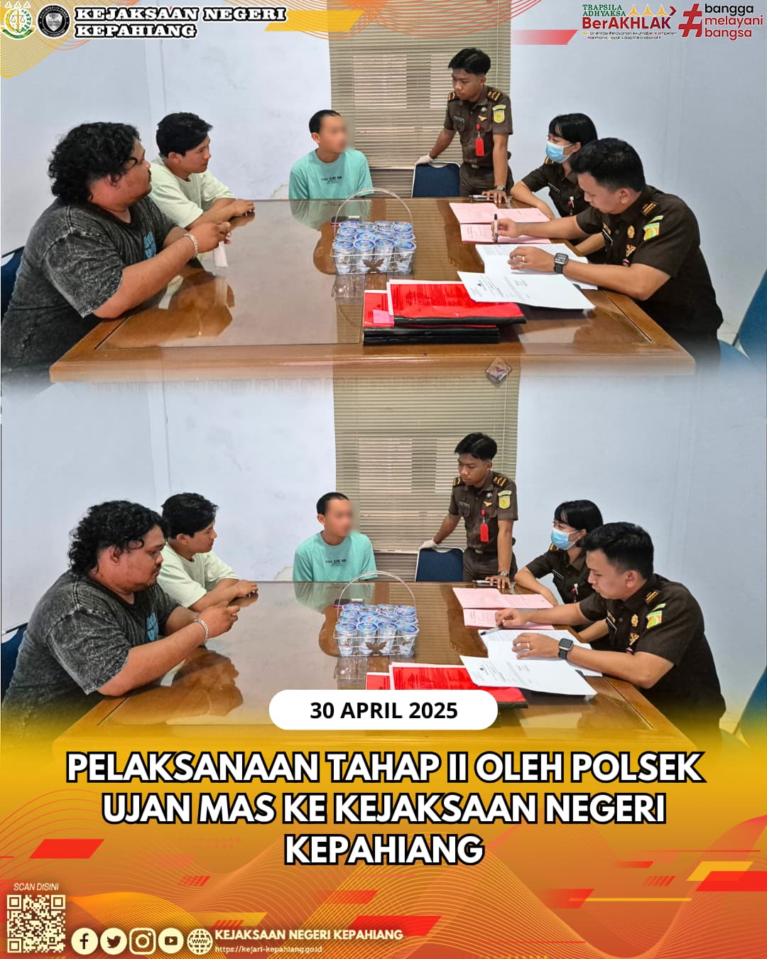 Tahap II oleh Polsek Ujan Mas ke Kejaksaan Negeri Kepahiang.