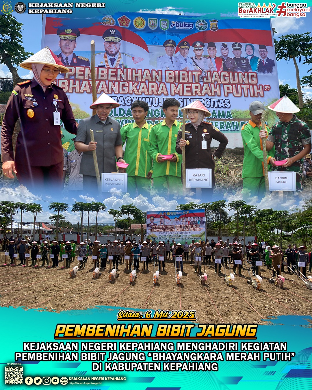 PEMBENIHAN BIBIT JAGUNG “BHAYANGKARA MERAH PUTIH” DI KABUPATEN KEPAHIANG