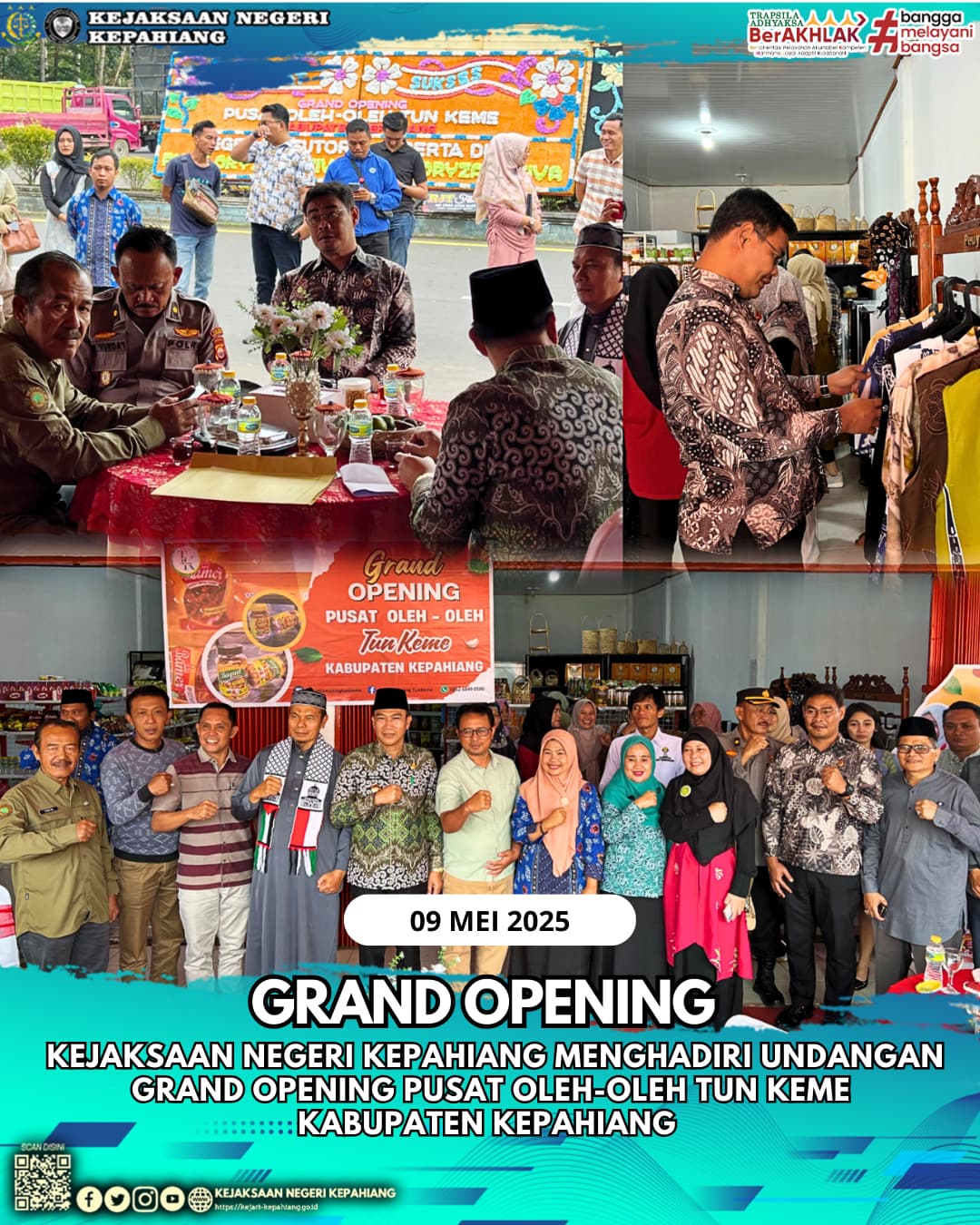 Grand Opening Pusat oleh-oleh Tun Keme Kabupaten Kepahiang.