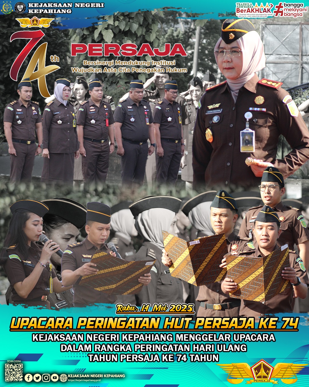 UPACARA PERINGATAN HARI ULANG TAHUN PERSAJA KE-74 TAHUN 2025