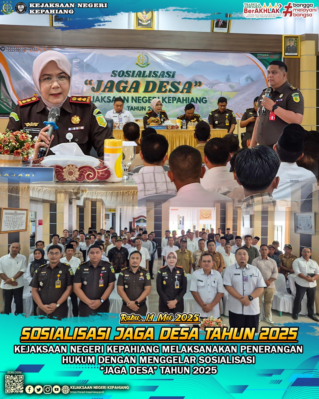 PENERANGAN HUKUM TERKAIT PROGRAM JAGA DESA KEJAKSAAN NEGERI KEPAHIANG TAHUN 2025