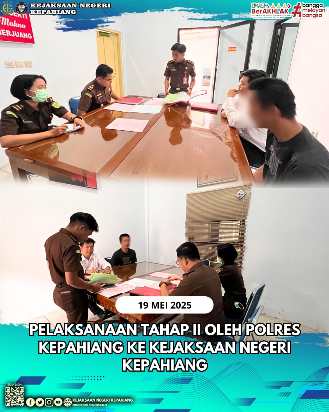 Tahap II oleh Polres Kepahiang ke Kejaksaan Negeri Kepahiang.