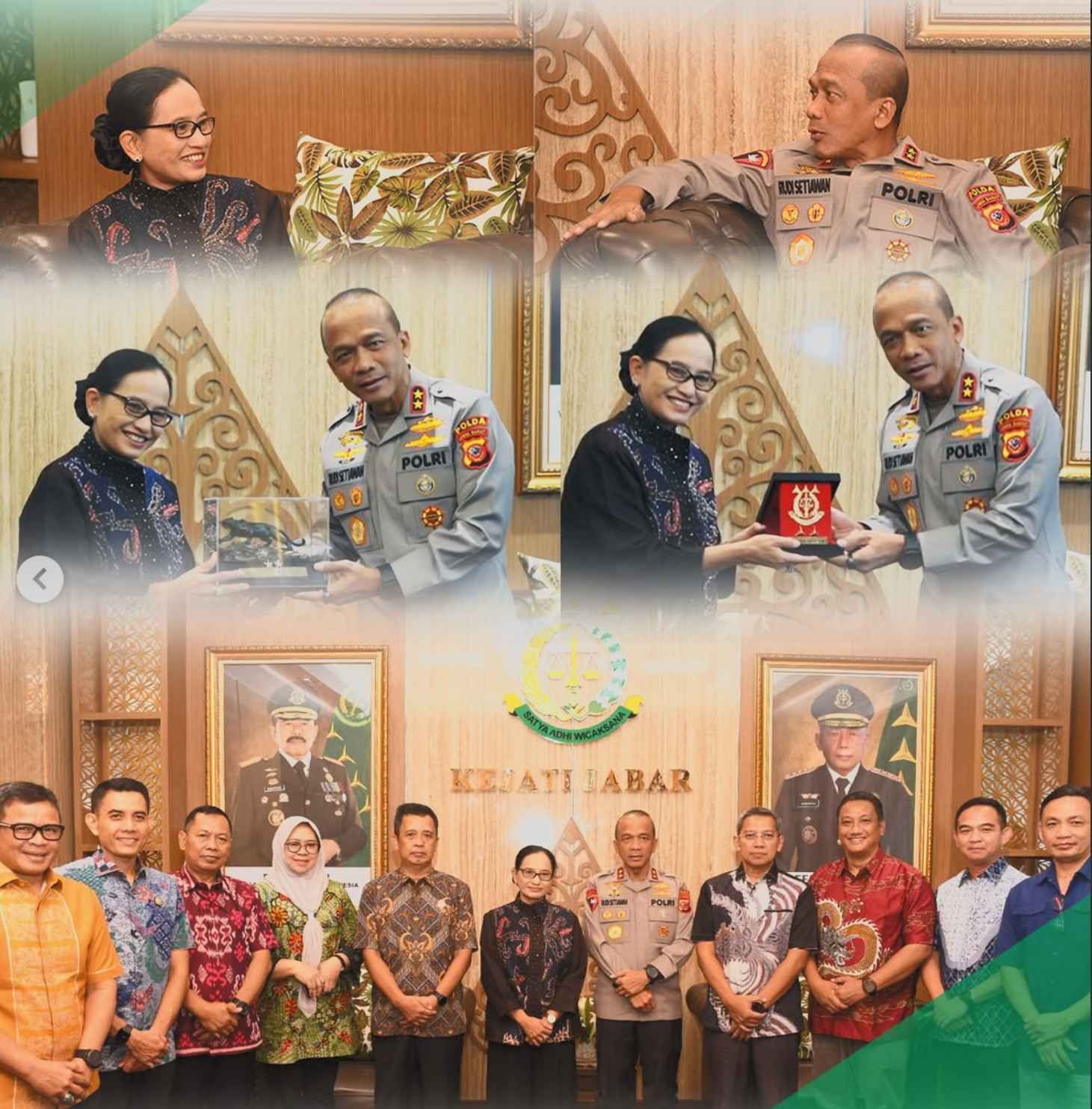 Kajati Jabar menerima kunjungan silaturahmi dari Kapolda Jabar
