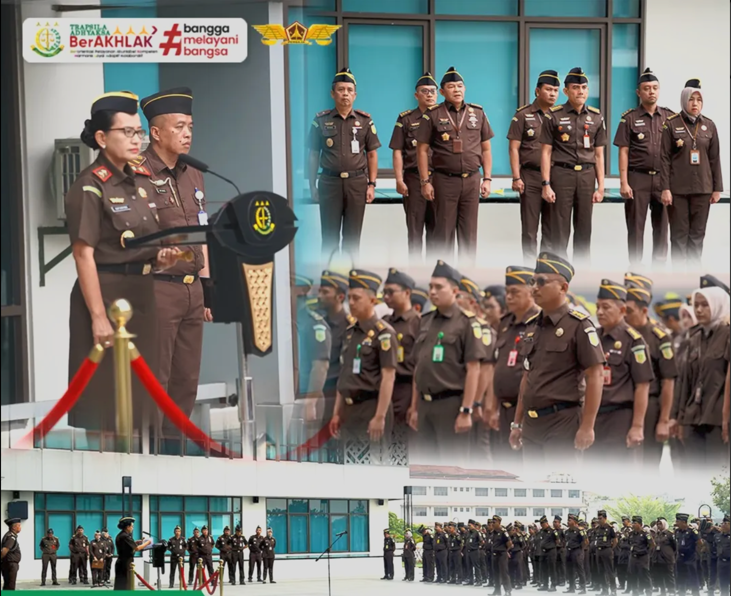 Kajati jabar memimpin upacara peringatan Hari Ulang Tahun HUT) Ke-74 Persatuan Jaksa Indonesia PERSAJA)