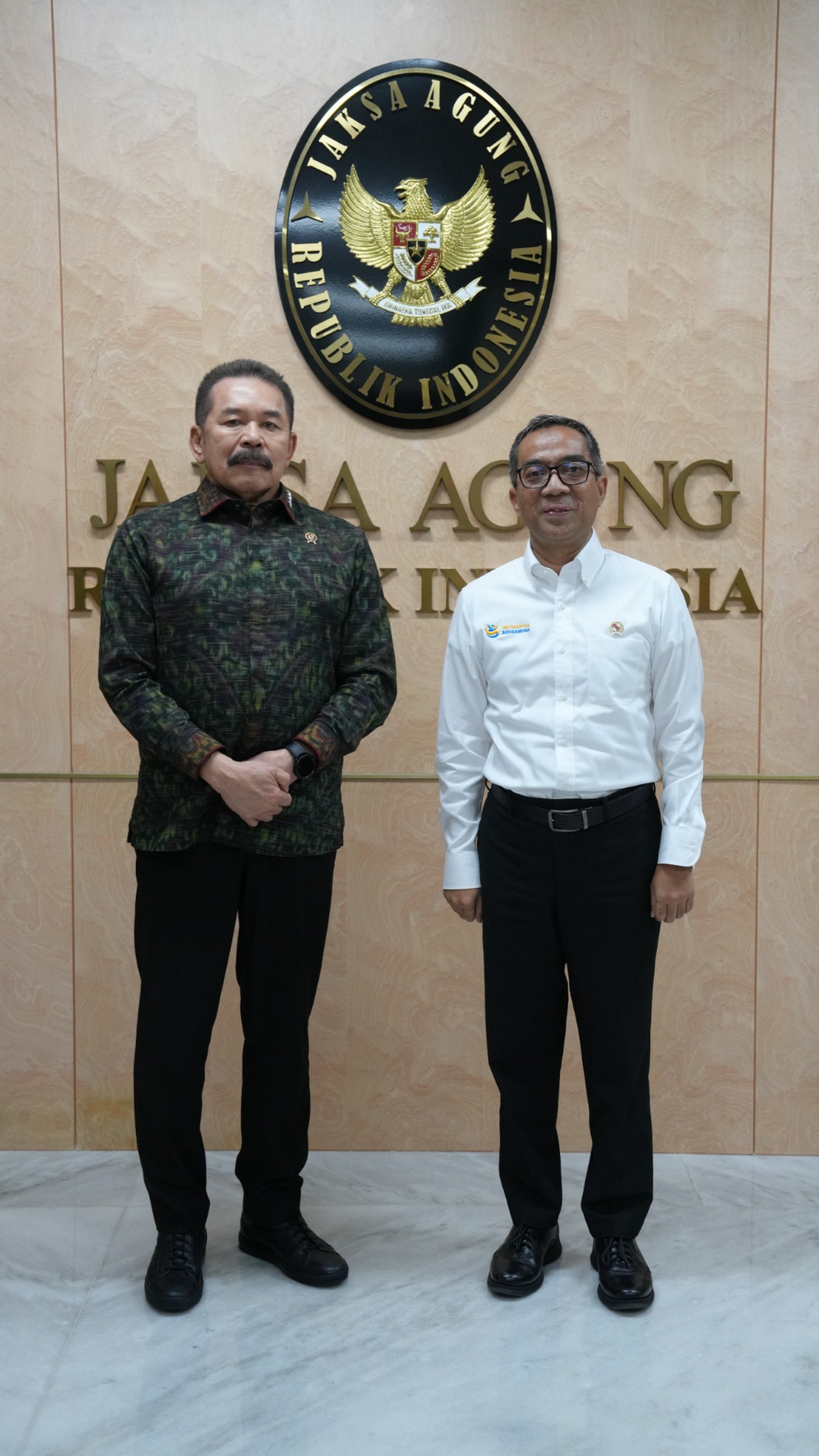 Jaksa Agung Terima Kunjungan Mendiktisaintek  Dalam Rangka Kerja Sama Pendampingan Program Bidang Pendidikan Tinggi