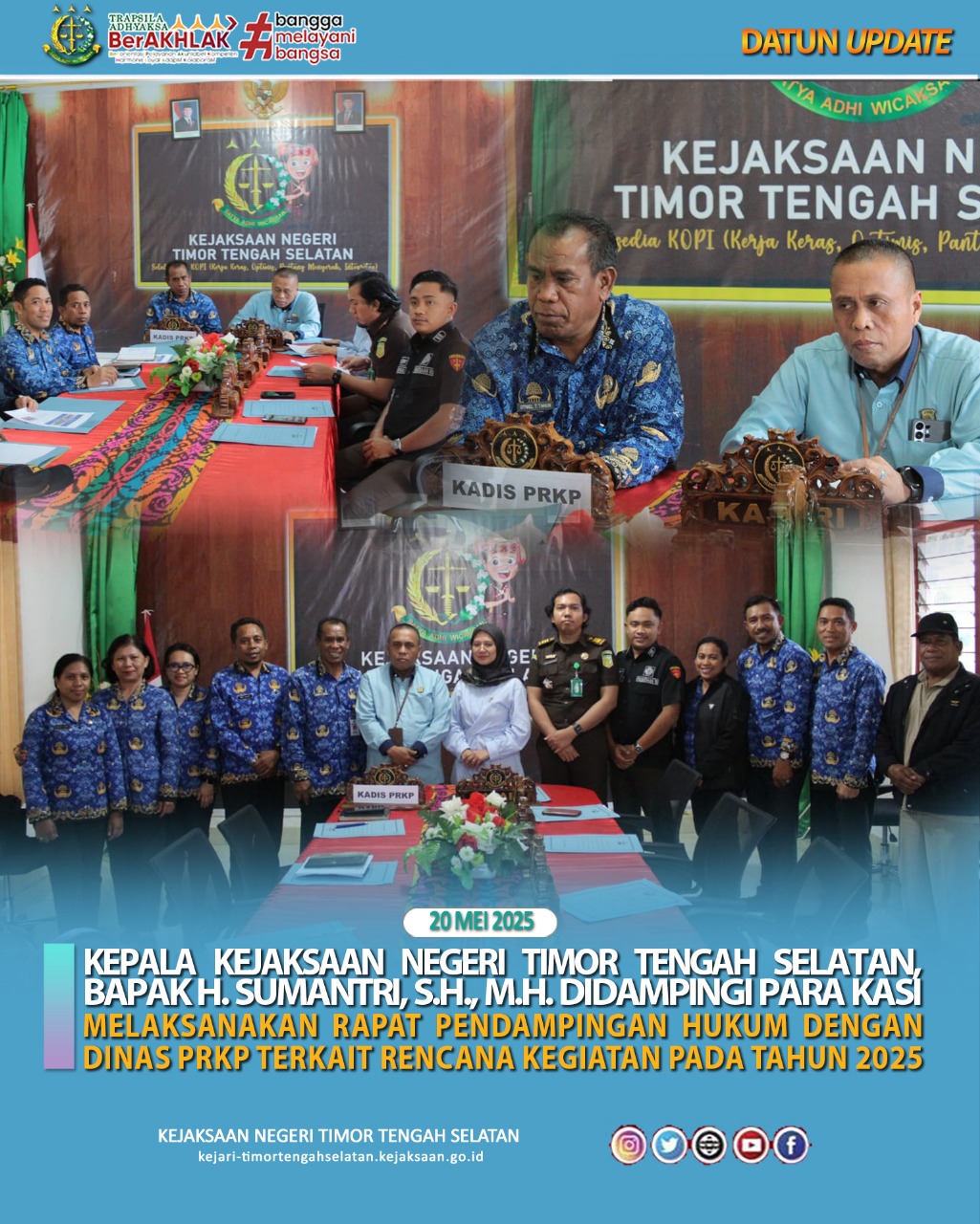 Rapat Pendampingan Hukum Dengan Dinas PRKP Terkait Rencana Kegiatan Pada Tahun 2025.