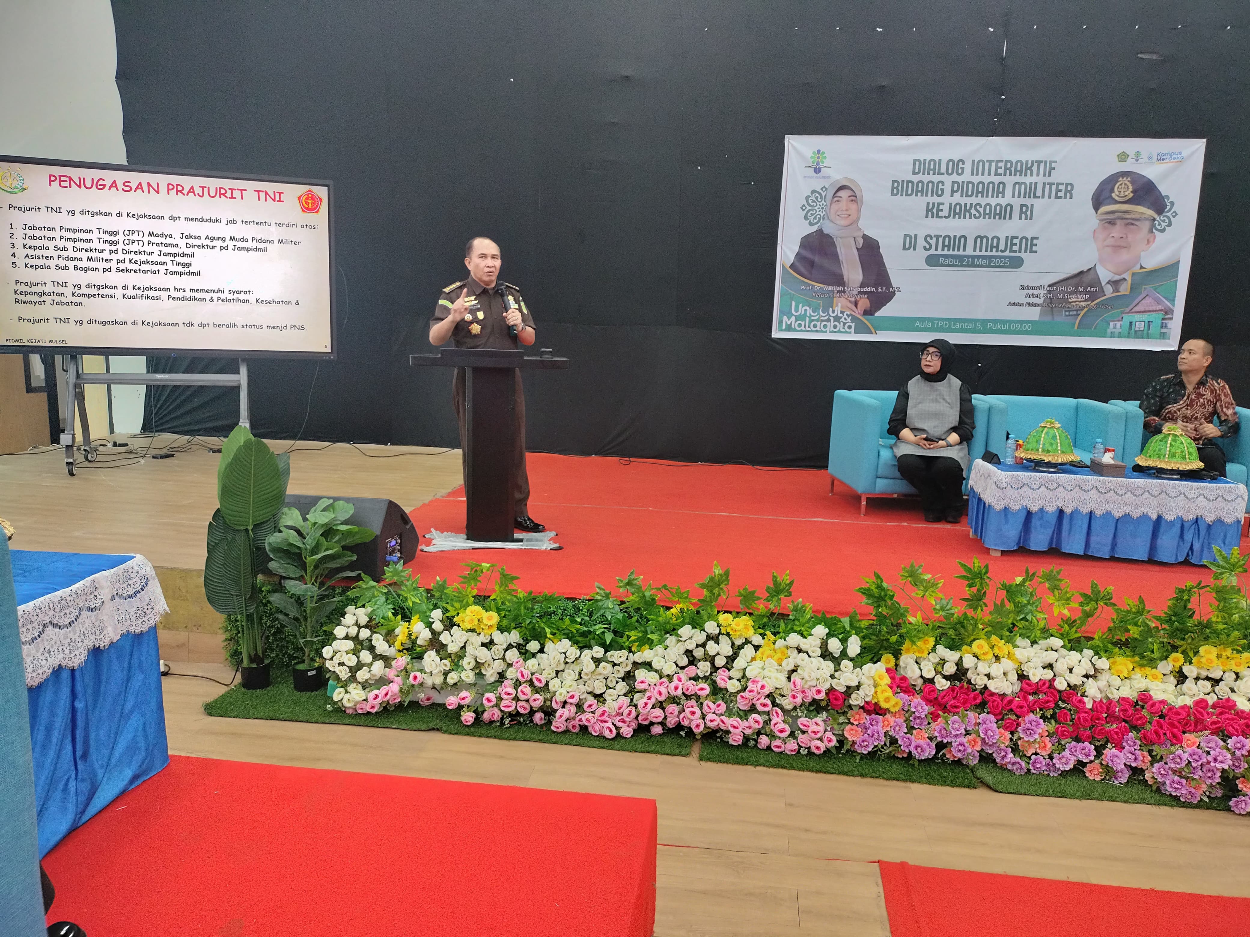 Bidang Pidana Militer Kejati Sulsel Gelar Diskusi Interaktif Terkait Perkara Koneksitas di STAIN Majene