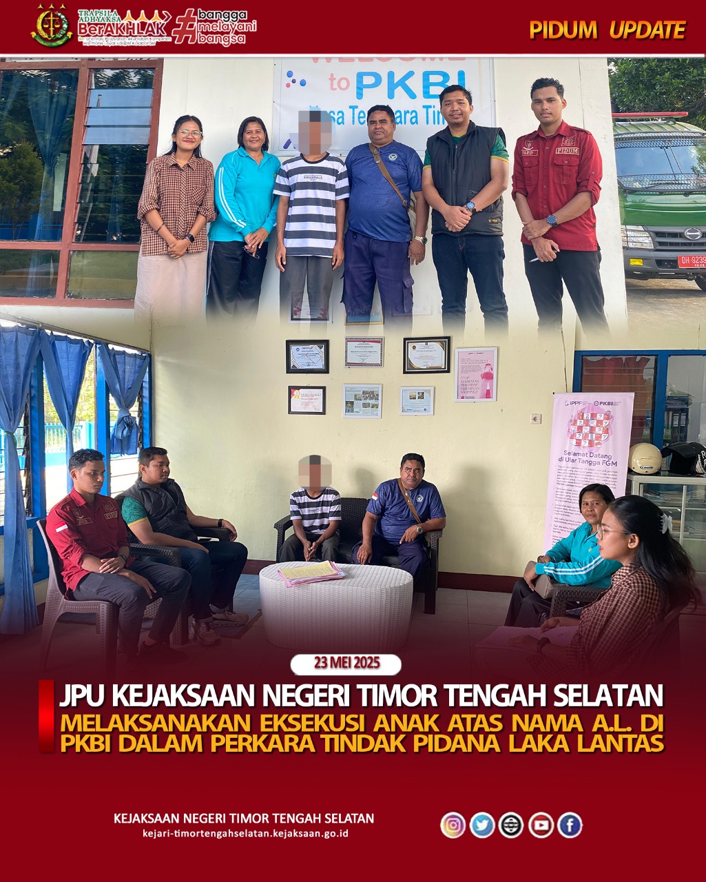 Eksekusi Tahanan Anak a.n. “A.L.” Dalam Perkara Tindak Pidana Laka Lantas.