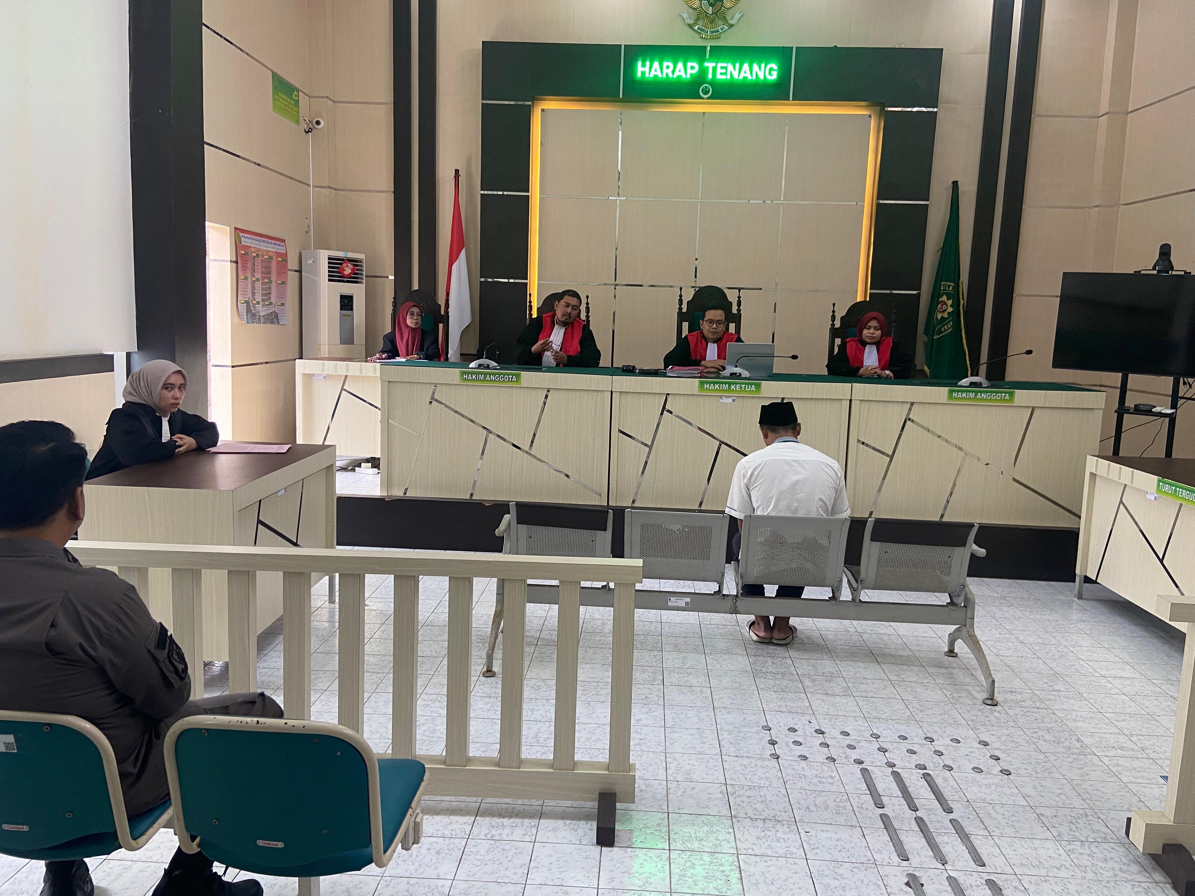 Sidang Tindak Pidana Umum dengan Agenda Sidang Pembacaan Tuntutan  Tindak Pidana Pembunuhan Perkara Anak