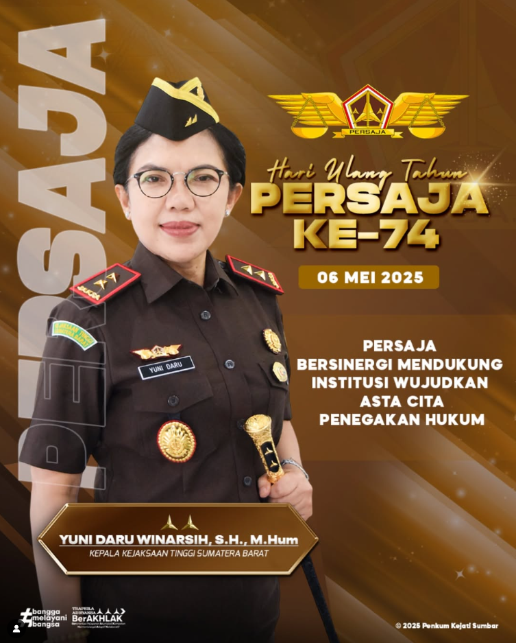 Selamat Hari Ulang Tahun ke-74 Persatuan Jaksa Indonesia PERSAJA)