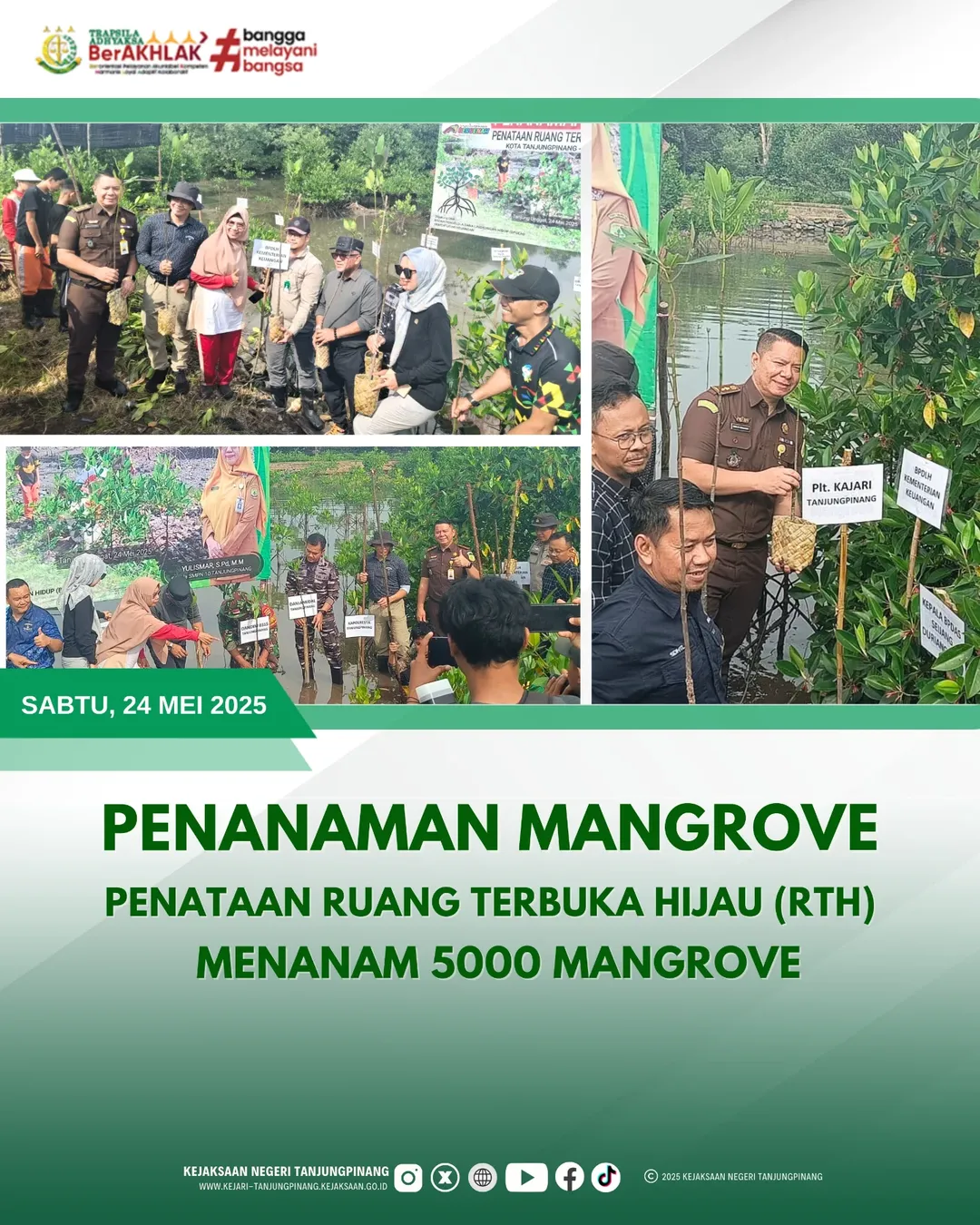 Penanaman Mangrove Penataan Ruang Terbuka Hijau RTH) Menanam 5000 Mangrove