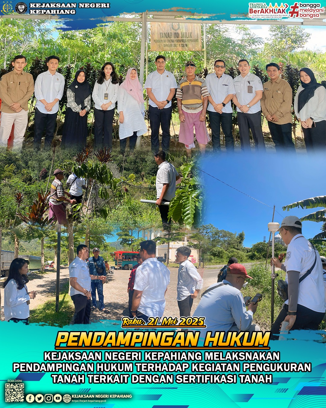 PENDAMPINGAN HUKUM PADA KEGIATAN PENGUKURAN TANAH TERKAIT DENGAN SERTIFIKASI TANAH