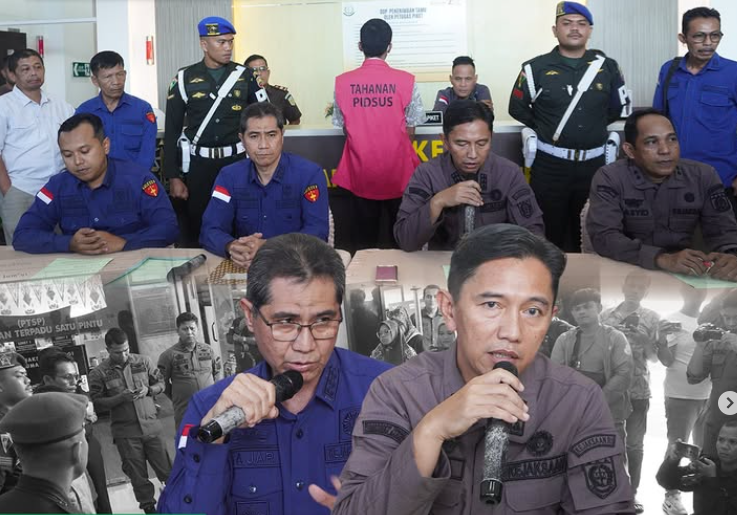 Tim Penyidik Bidang Tindak Pidana Khusus Kejaksaan Tinggi Sumatera Barat melakukan pemeriksaan terhadap tersangka Poppy Irawan