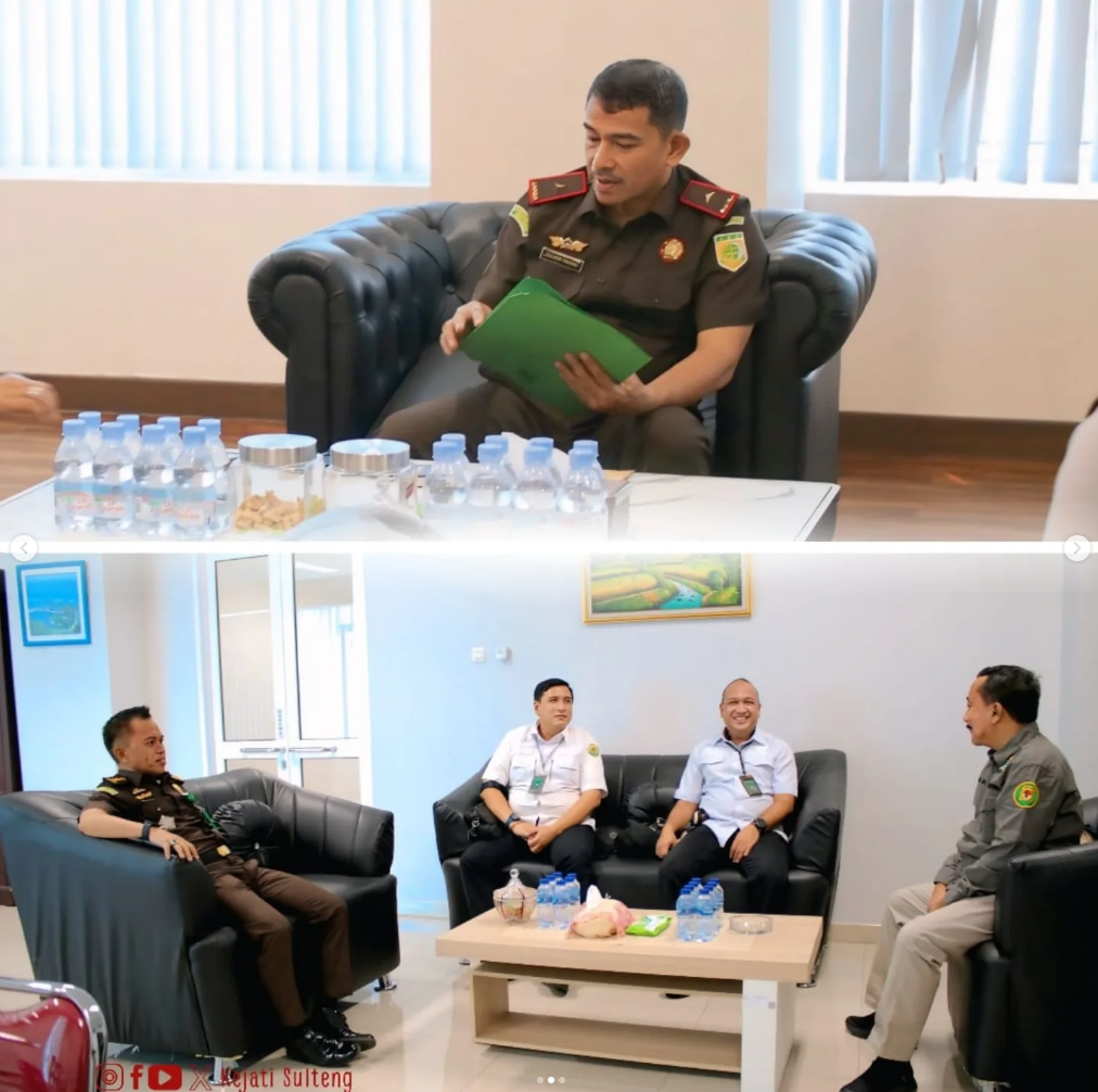 PLT.KEJATI SULTENG MENERIMA KUNJUNGAN TIM MONEV KEGIATAN PPS PADA KEJATI SULTENG