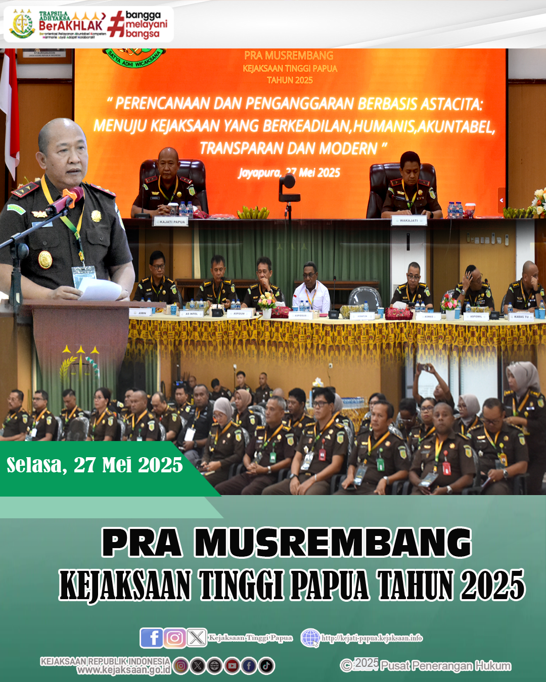 Rapat Pra MUSRENBANG Kejaksaan RI Tahun 2025