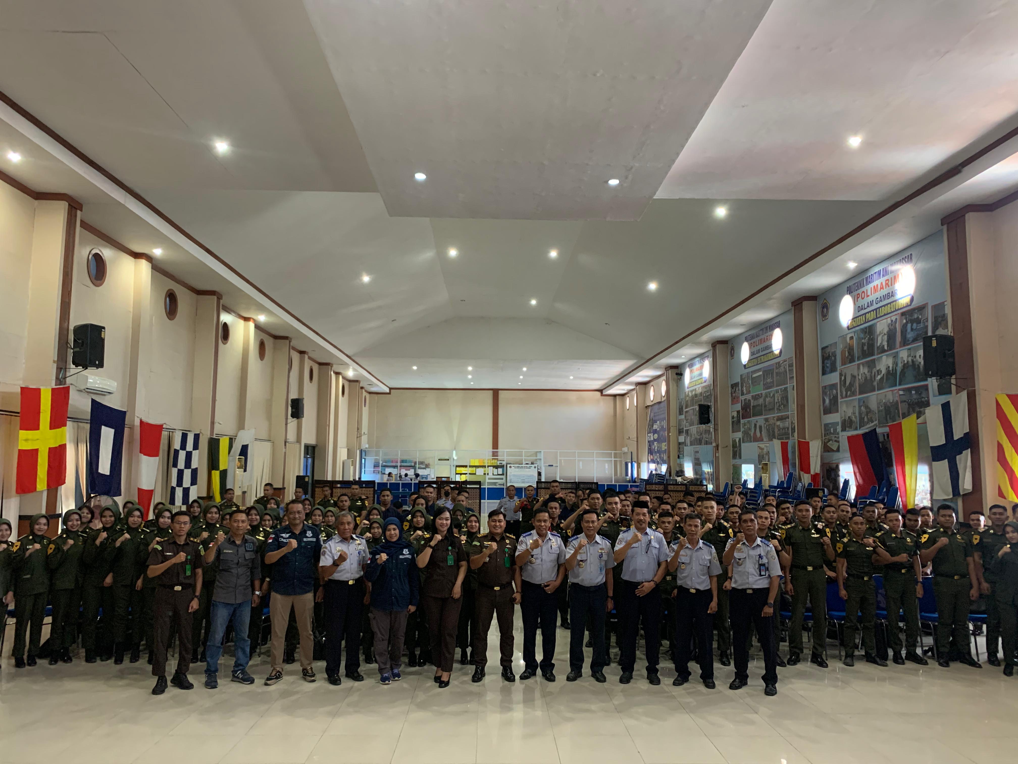 Penerangan Hukum Anti Korupsi di Polimarim, Kasipenkum Kejati Sulsel Ajak Calon Pelaut Jaga Integritas