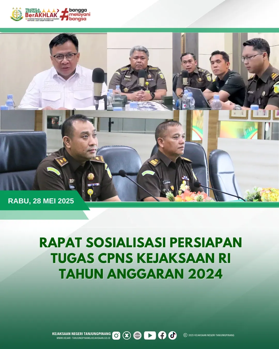 Rapat Sosialisasi Persiapan Tugas CPNS Kejaksaan RI Tahun Anggaran 2024