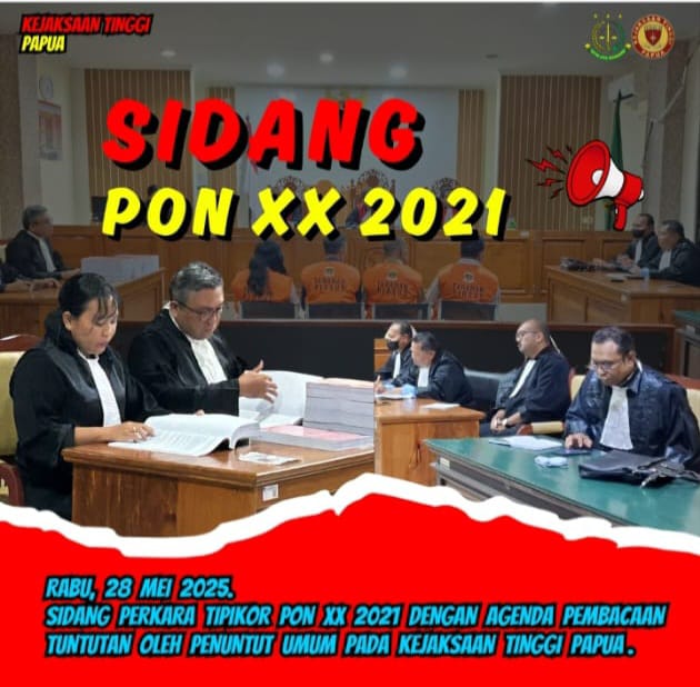 Sidang Korupsi Dana PON XX Papua: Empat Terdakwa Dituntut, Kerugian Negara Capai Rp. 204,3 Miliar
