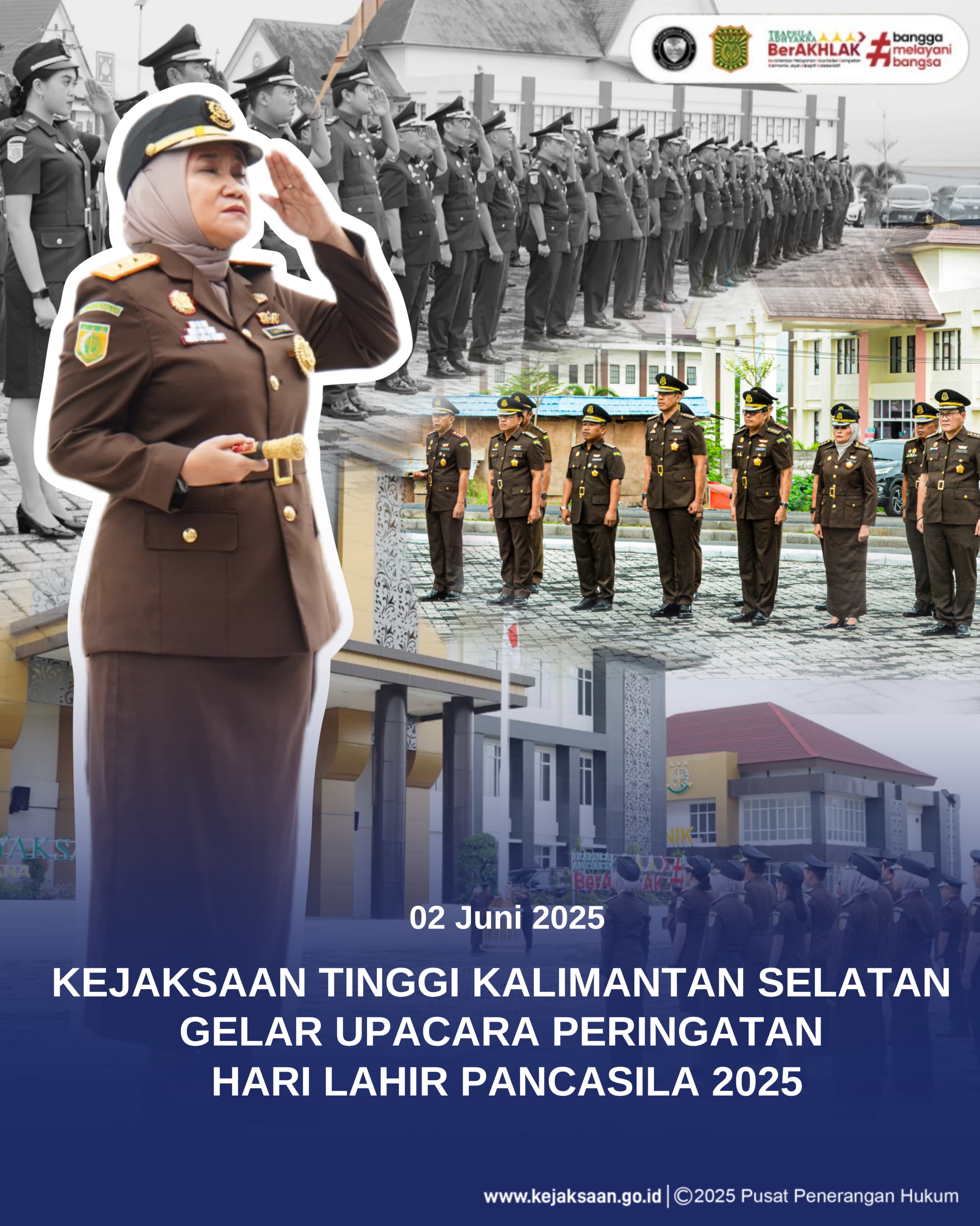 Apel Hari Lahir Pancasila 2025 Kejaksaan Tinggi Kalimantan Selatan
