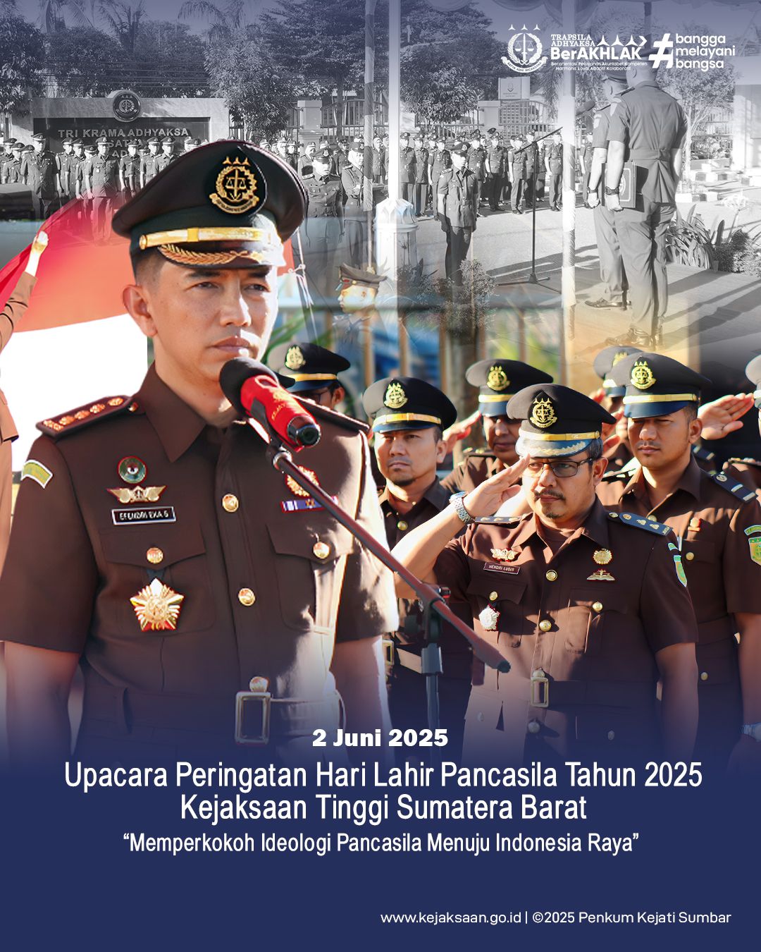 Upacara Peringatan Hari Lahir Pancasila Tahun 2025 Kejaksaan Tinggi Sumatera Barat