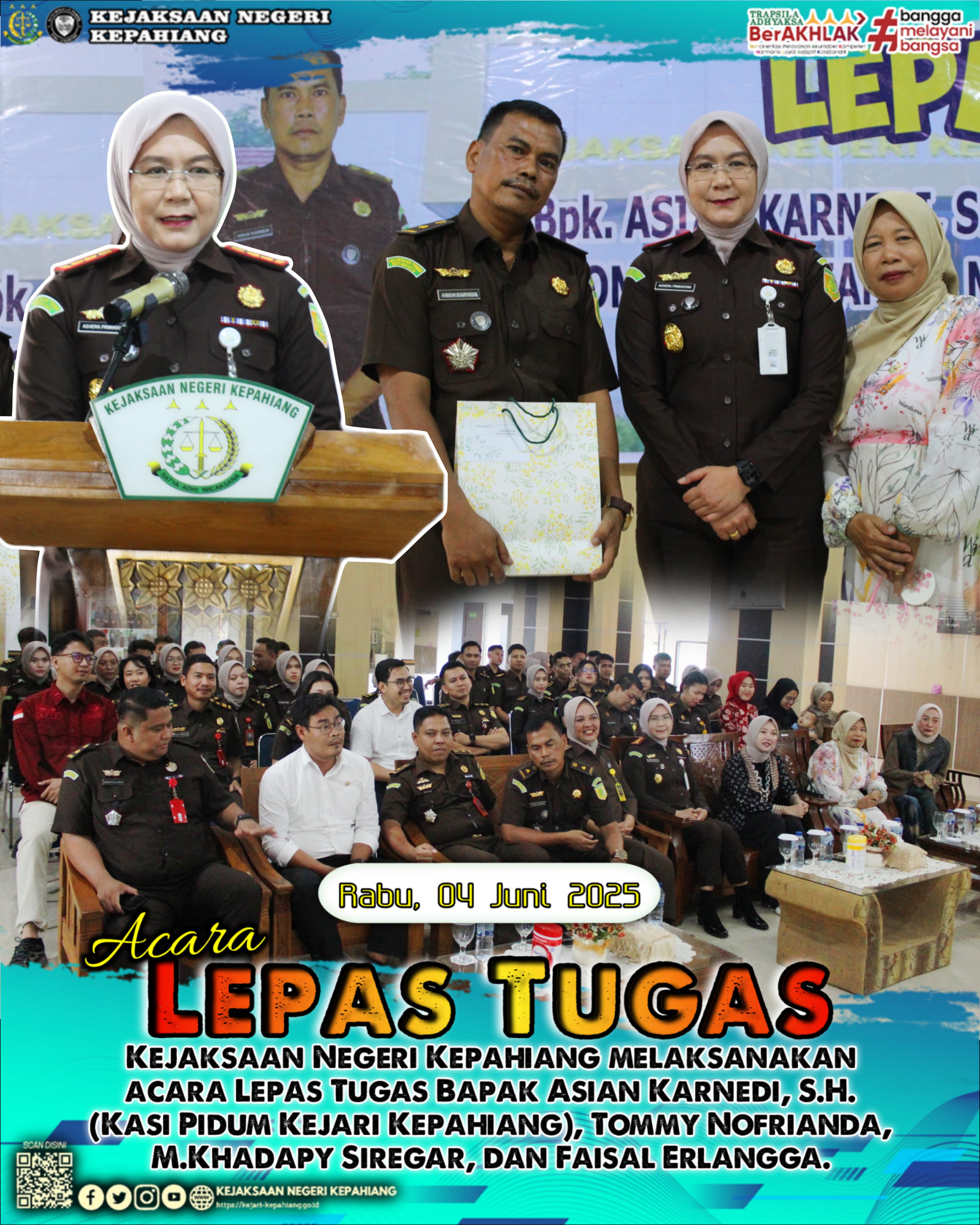 LEPAS TUGAS PEGAWAI KEJAKSAAN NEGERI KEPAHIANG