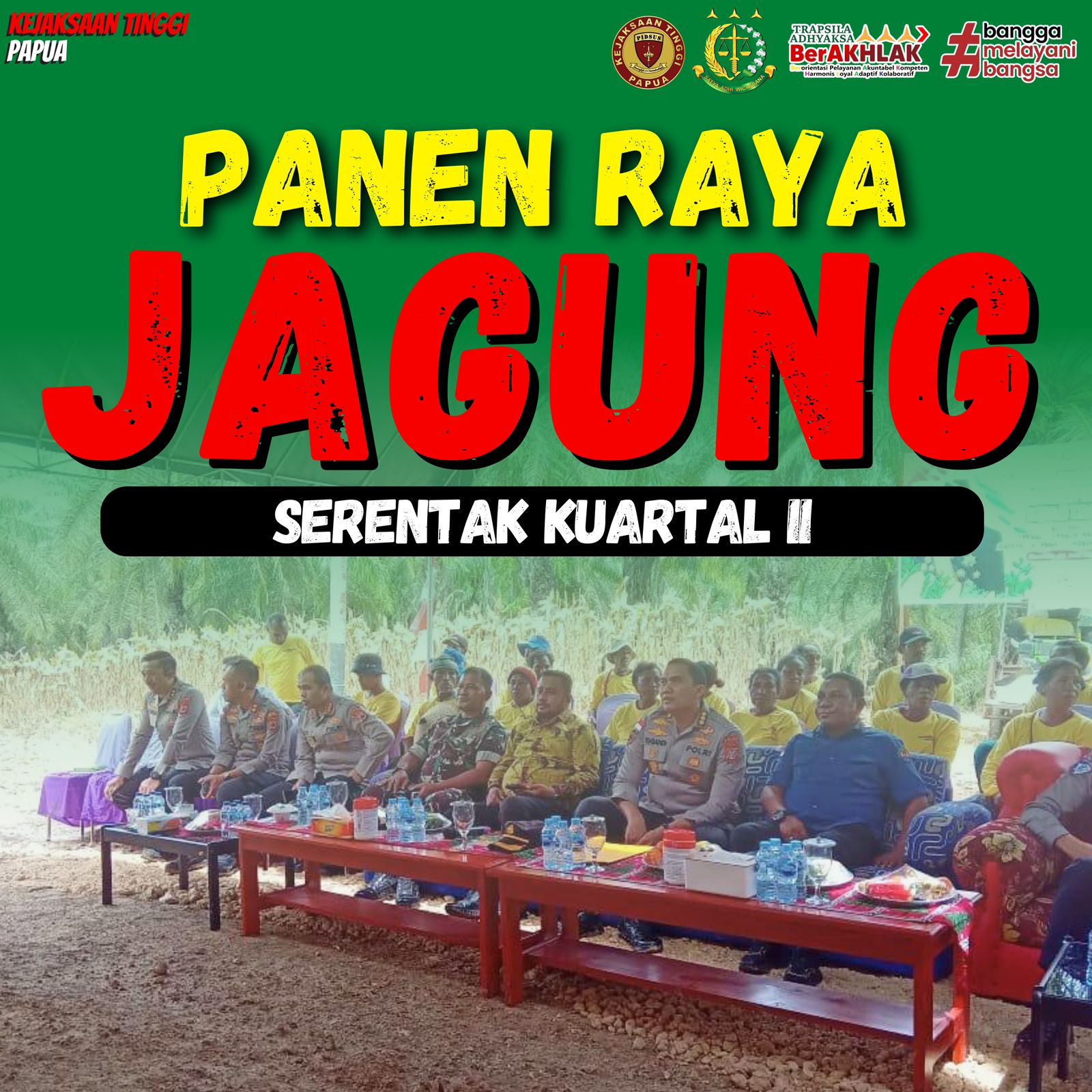 Panen Raya Jagung  Ground Breaking Gudang Gabah di Keerom