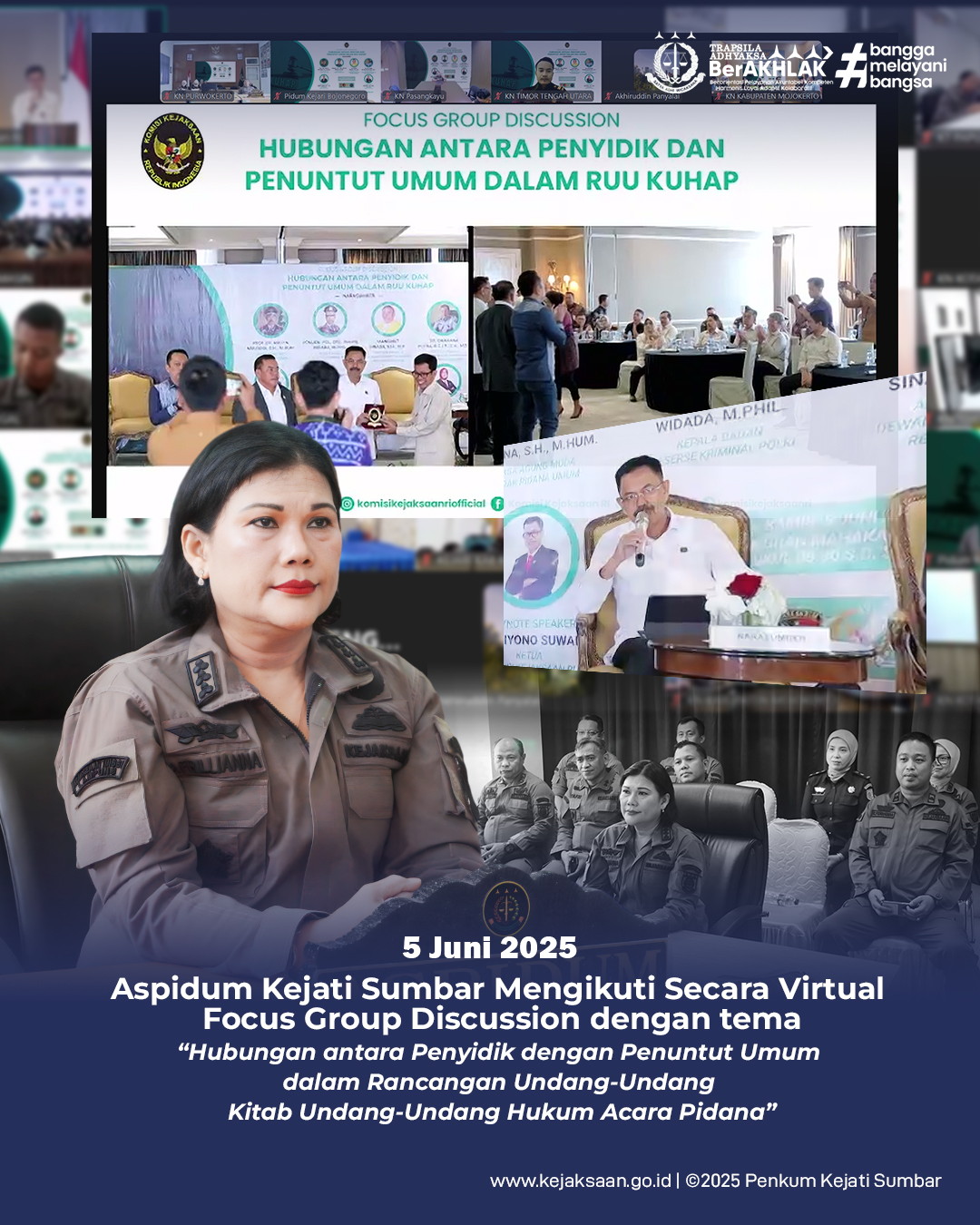 Aspidum Kejati Sumbar mengikuti secara virtual Focus Group Diacussion