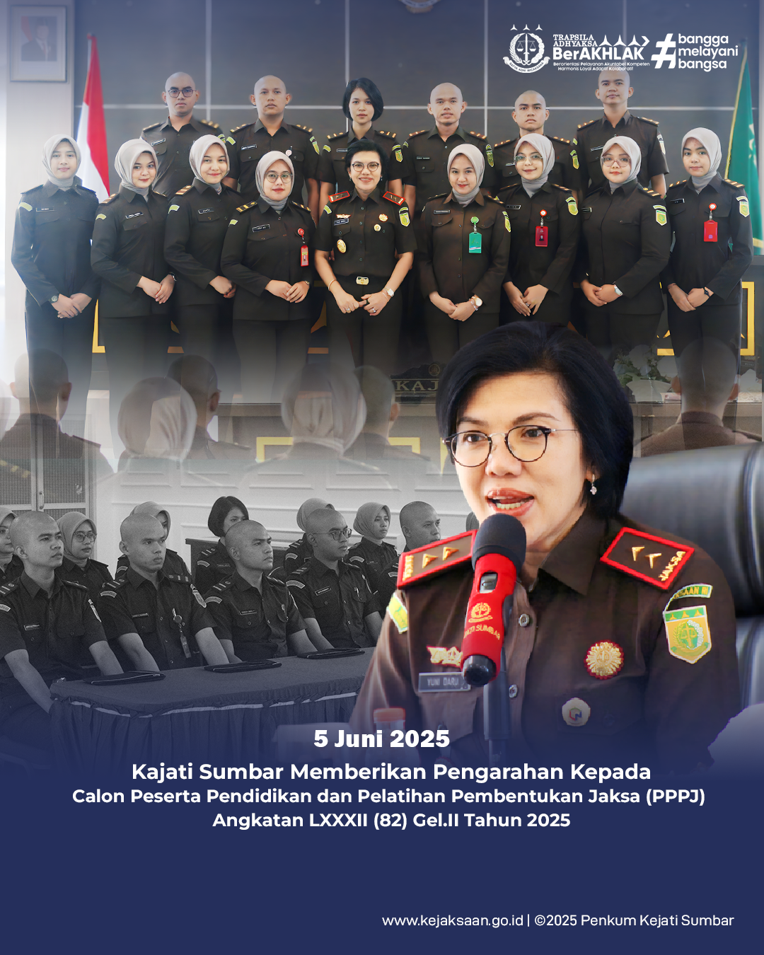 Kajati Sumbar memberikan pengarahan kepada calon peserta pendidikan dan pelatihan pembentukan jaksa PPPJ)