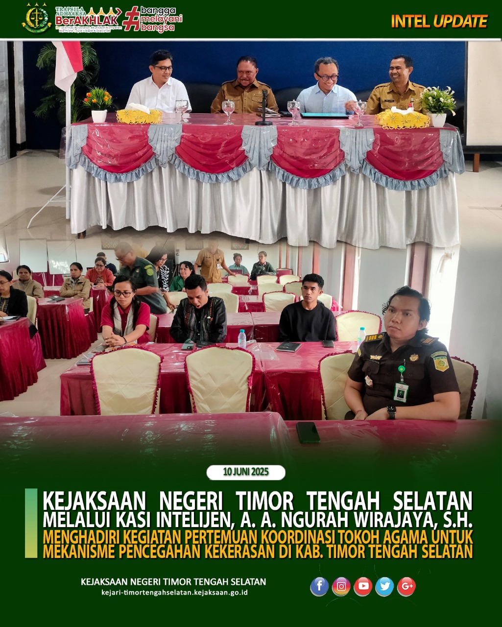 Pertemuan Koordinasi Tokoh Agama Untuk Mekanisme Pencegahan Kekerasan Di Kab. Timor Tengah Selatan