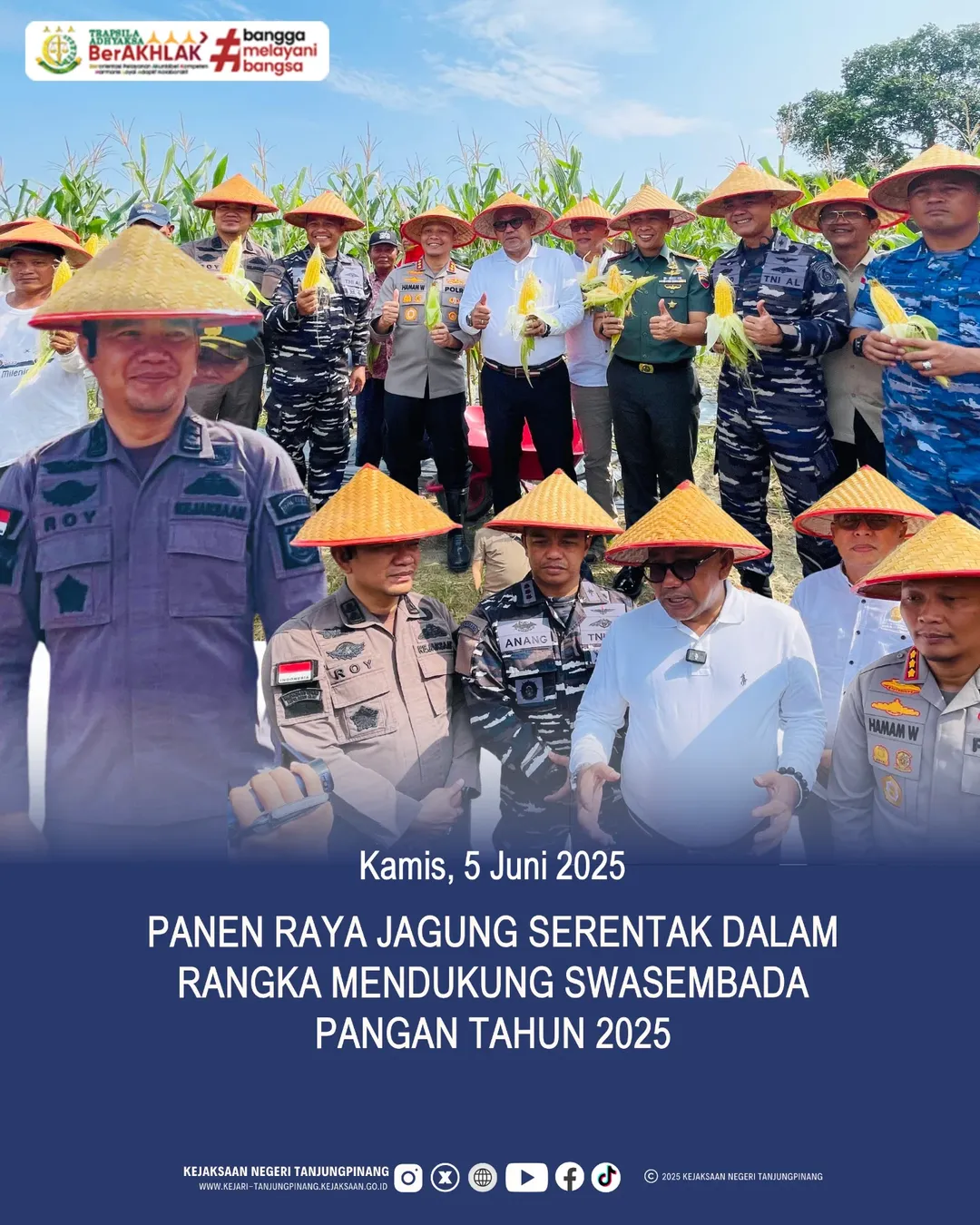 Panen Raya Jagung Serentak Dalam Rangka Mendukung Swasembada Pangan Tahun 2025