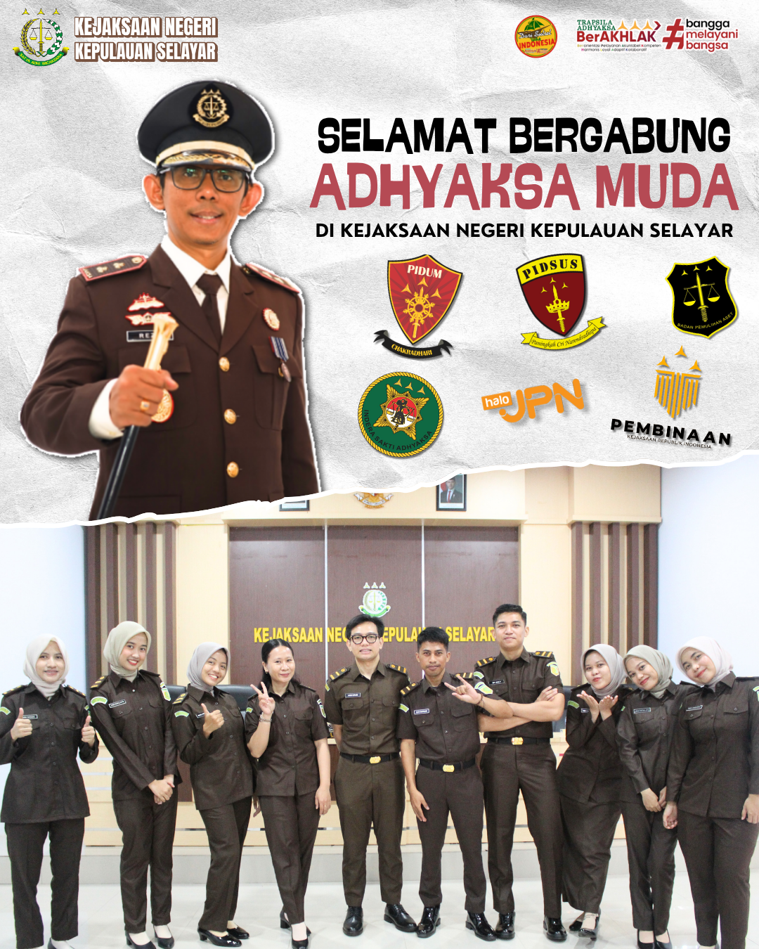 Selamat Bergabung Adhyaksa Muda di Kejaksaan Negeri Kepulauan Selayar