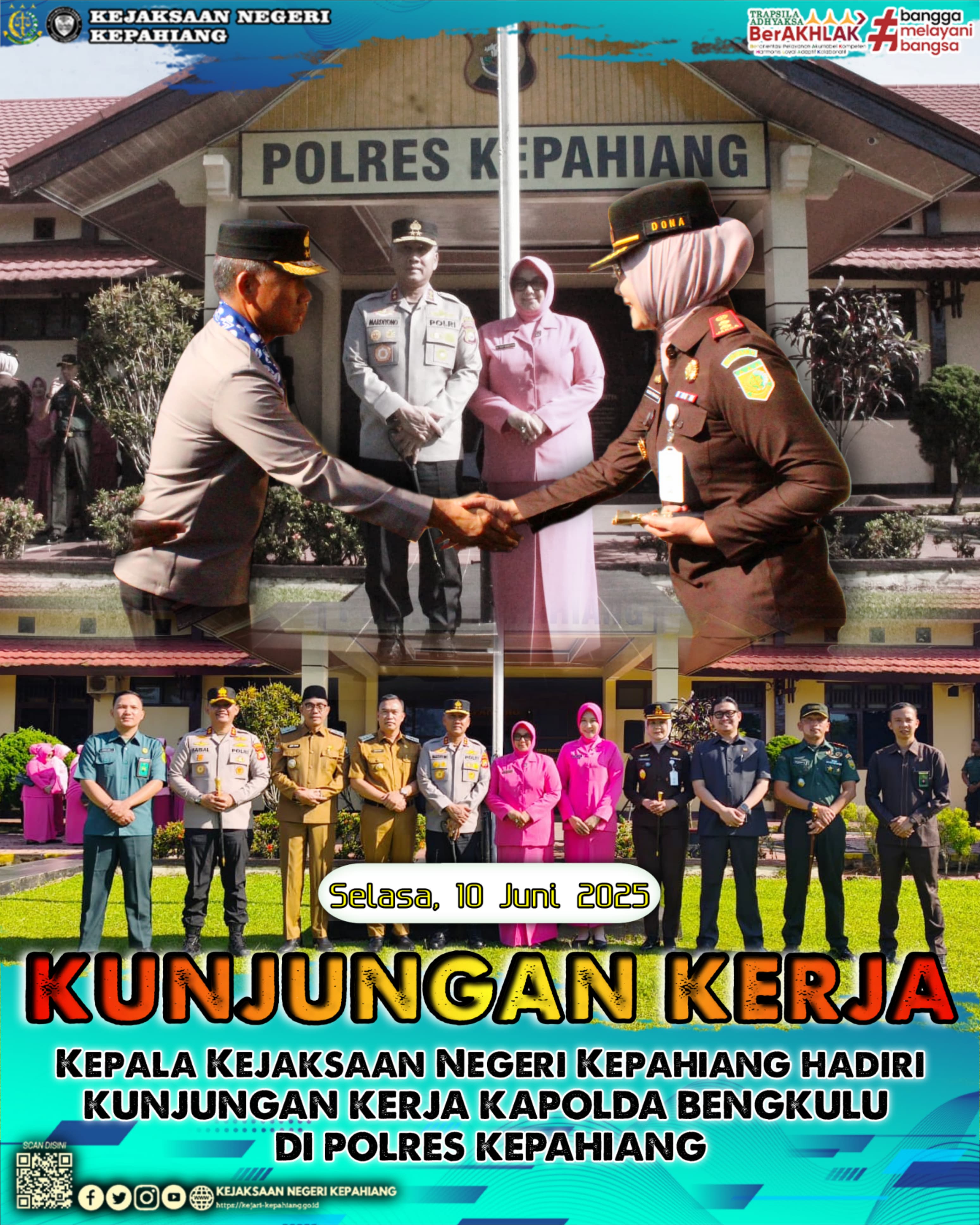 KUNJUNGAN KERJA KAPOLDA BENGKULU DI POLRES KEPAHIANG