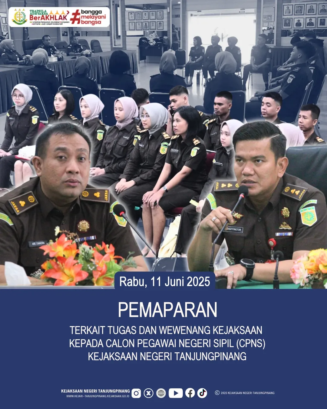 Pemaparan Terkait Tugas dan Wewenang Kejaksaan Kepada Calon Pegawai Negeri Sipil CPNS) Kejaksaan Negeri Tanjungpinang