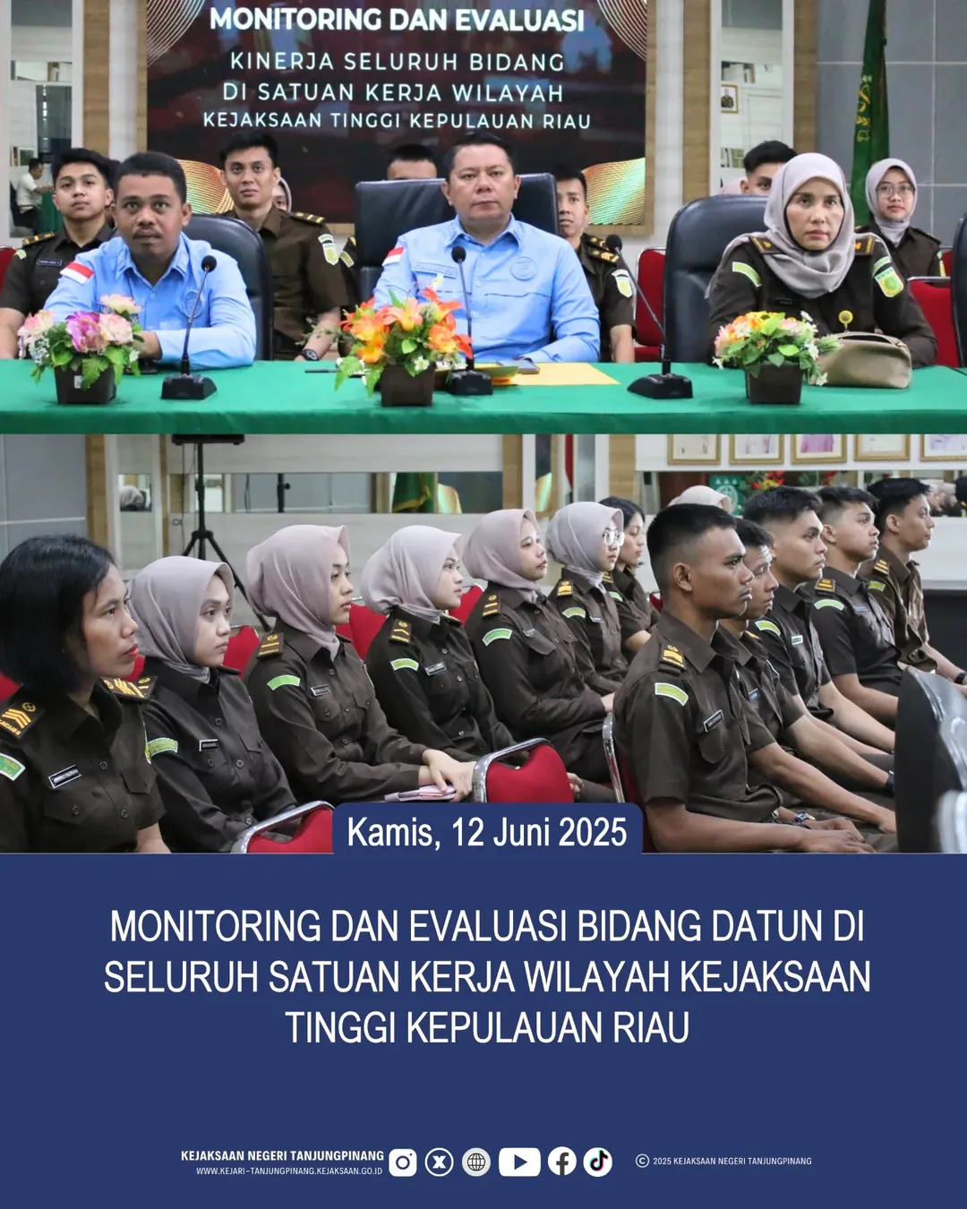 Monitoring dan Evaluasi Bidang Datun di Seluruh Satuan Kerja Wilayah Kejaksaan Tinggi Kepulauan Riau