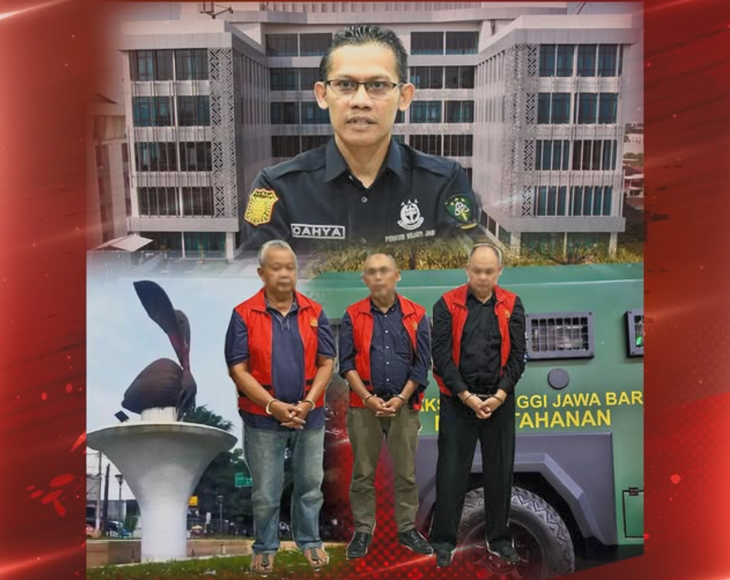Penyidik Kejati Jabar tahan tiga tersangka dugaan Tindak Pidana Korupsi dana Hibah Taman Pramuka Tahun Anggaran 2017, 2018 dan 2020