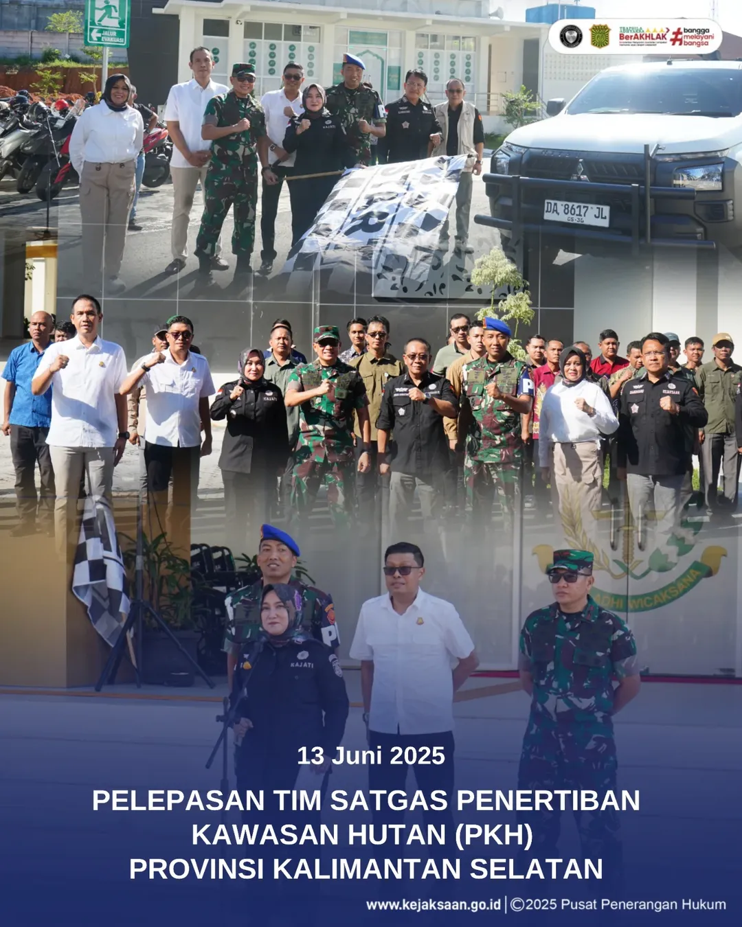 Pelepasan Tim satgas PKH Provinsi Kalimantan Selatan