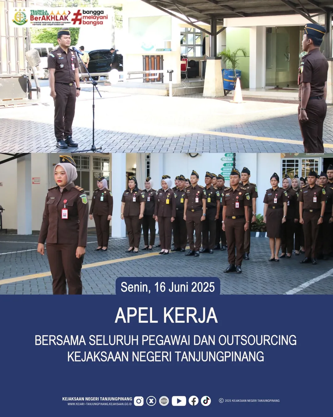 Apel Kerja Bersama Seluruh Pegawai dan Outsourcing Kejaksaan Negeri Tanjungpinang