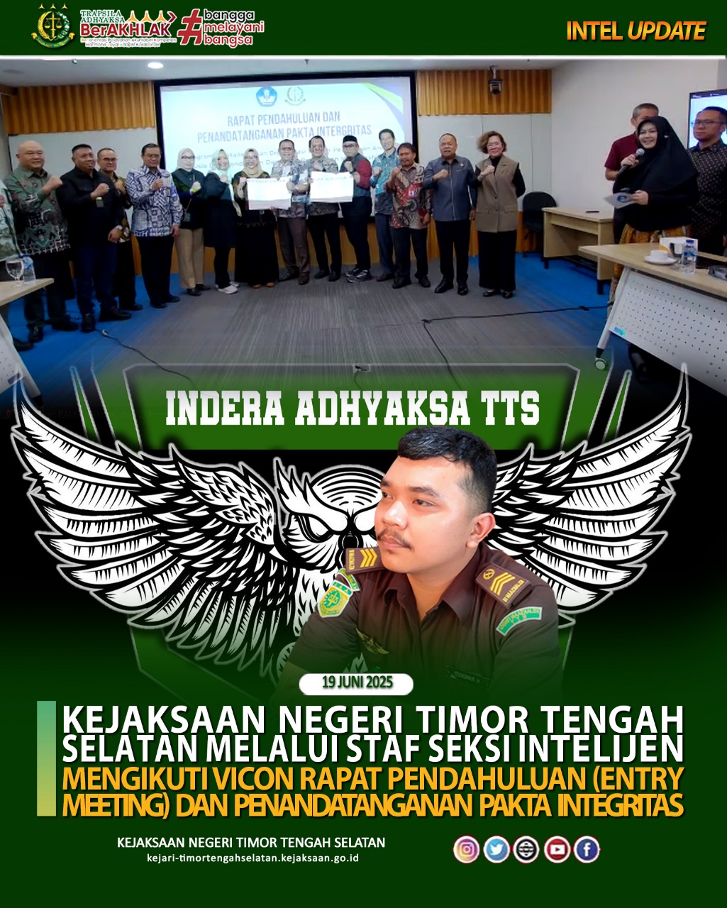 Vicon Rapat Pendahuluan Entry Meeting) dan Penandatangan Pakta Integritas