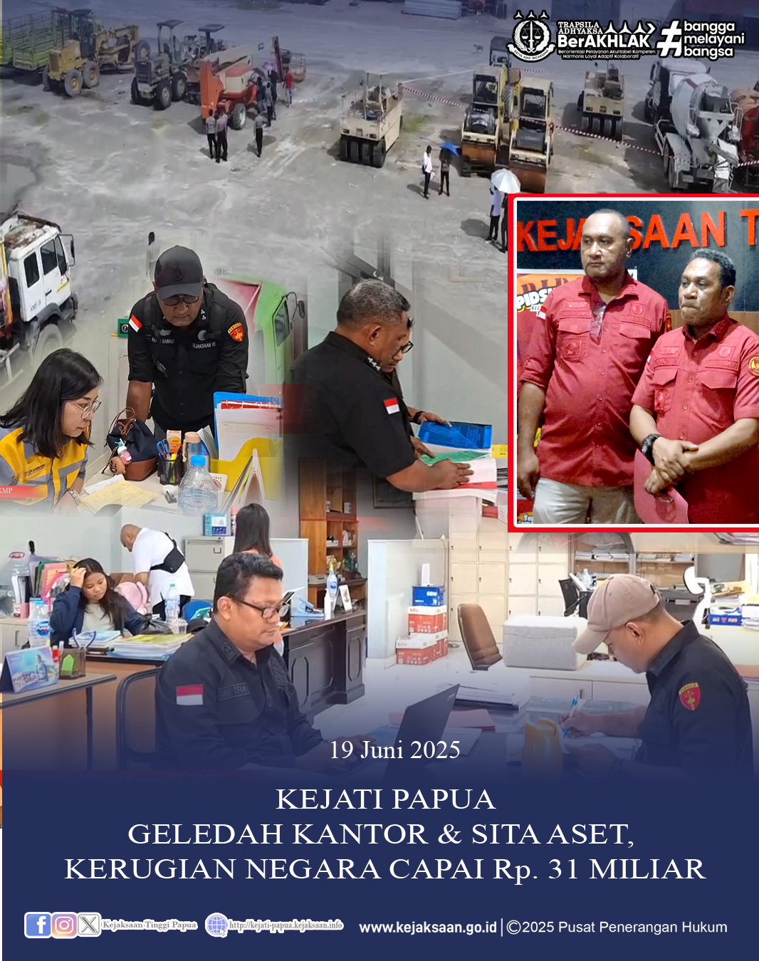 Kejati Papua Ungkap Perkembangan Baru dalam Kasus Korupsi Proyek Aerosport Mimika: Sita Uang, Aset, dan Puluhan Kendaraan