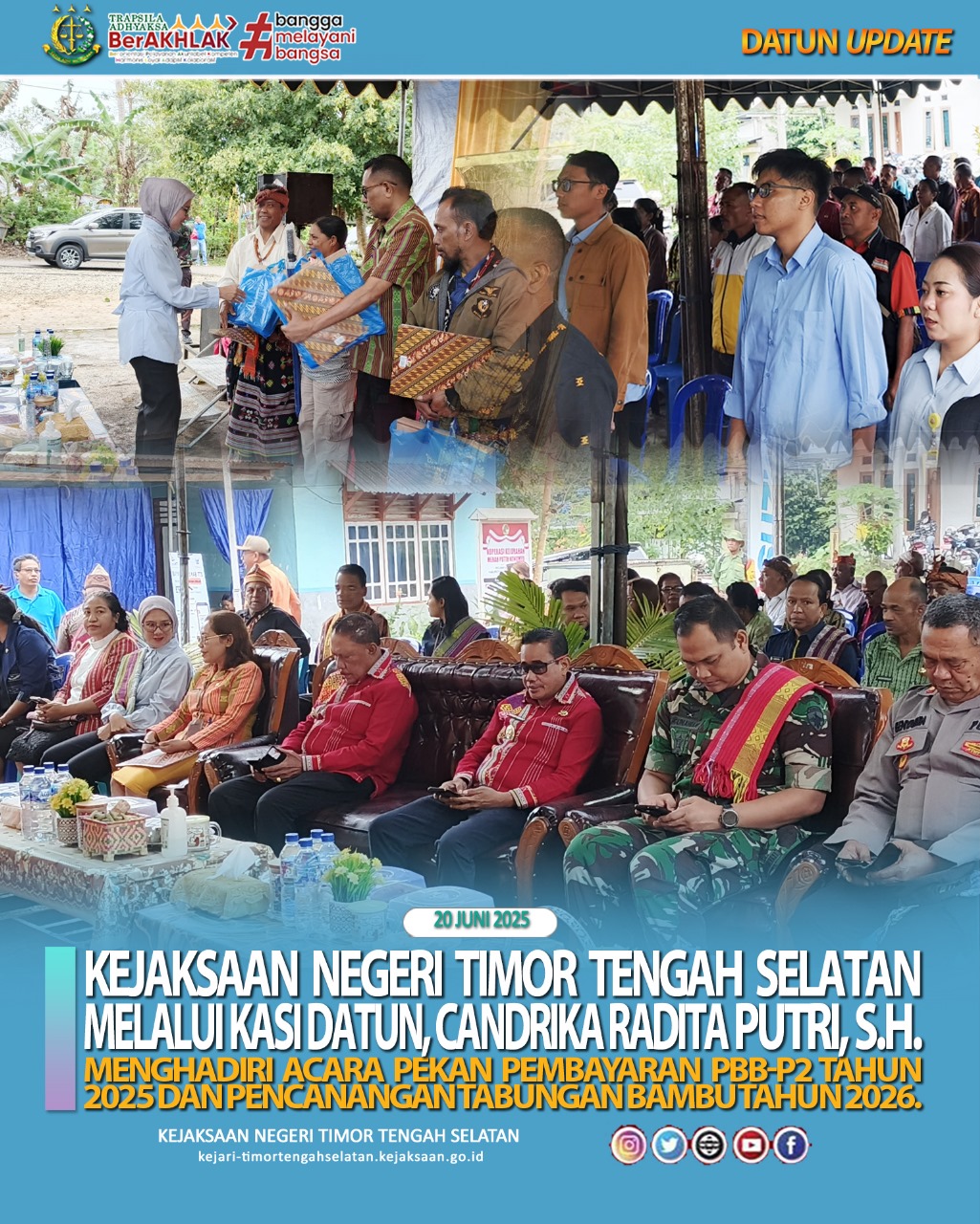 kegiatan pekan pembayaran PBB-P2 tahun 2025 dan Pencanganan Tabungan Bambu tahun 2026