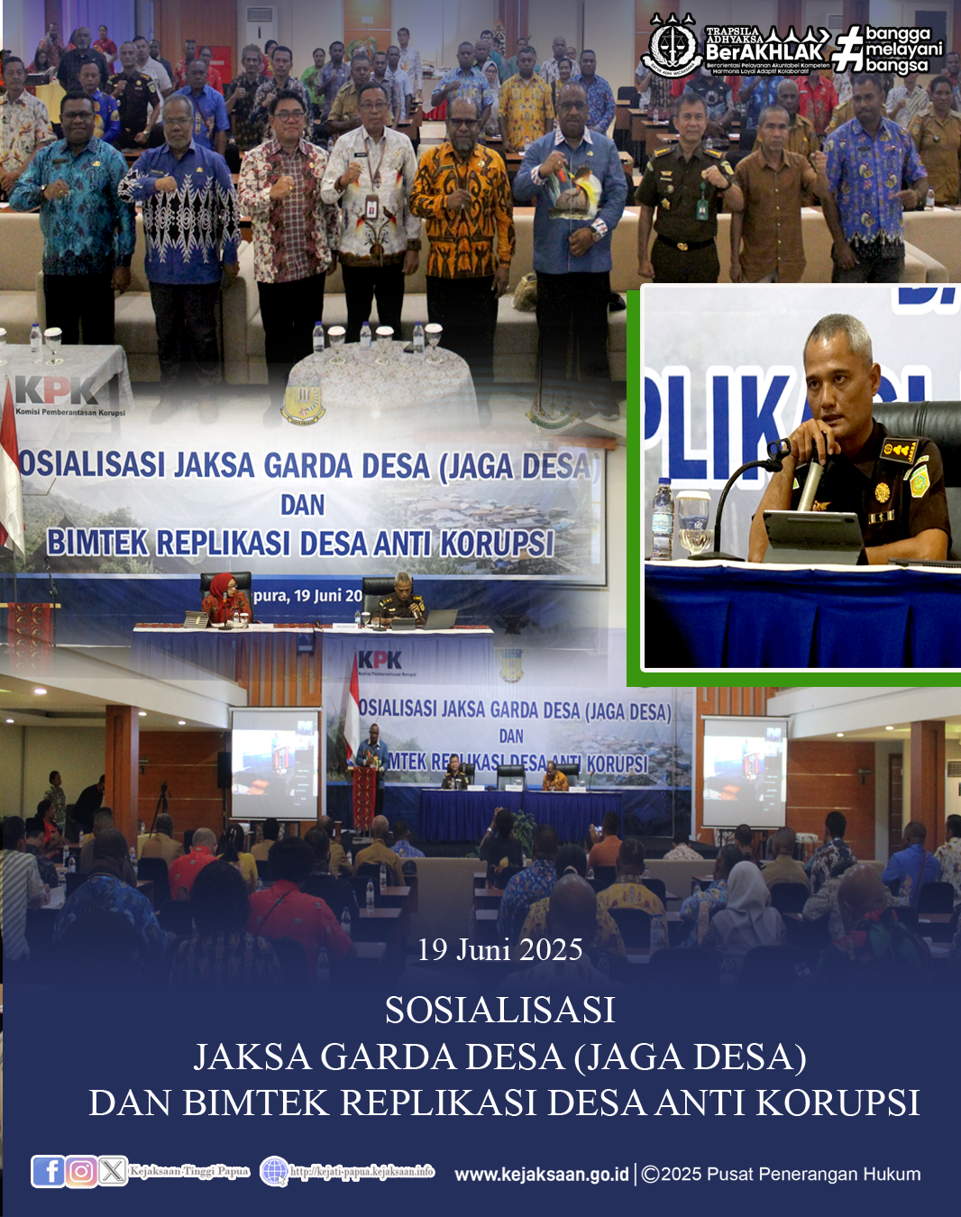 Kejati Papua Dorong Transparansi Dana Kampung melalui Sosialisasi Jaga Desa dan Bimtek Replikasi Desa Antikorupsi