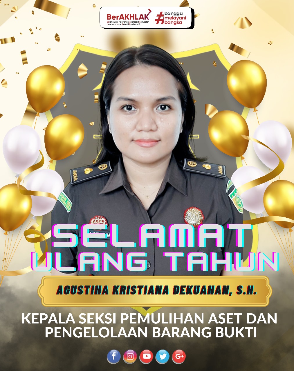 Selamat Memperingati Hari Ulang Tahun Kepala Seksi Pemulihan Aset dan Pengelolaan Barang Bukti Kejari TTS