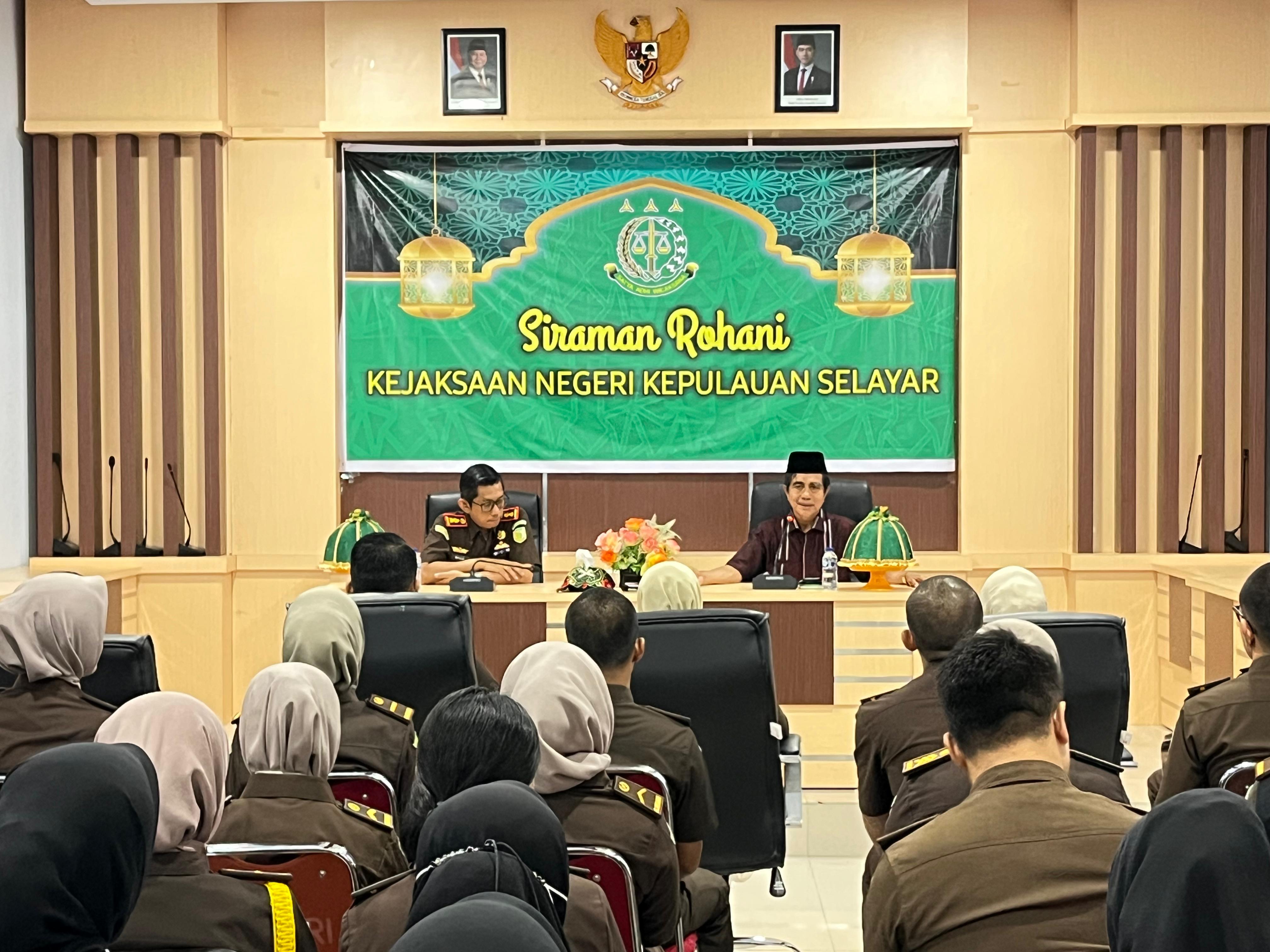 Siraman Rohani Kejaksaan Negeri Kepulauan Selayar