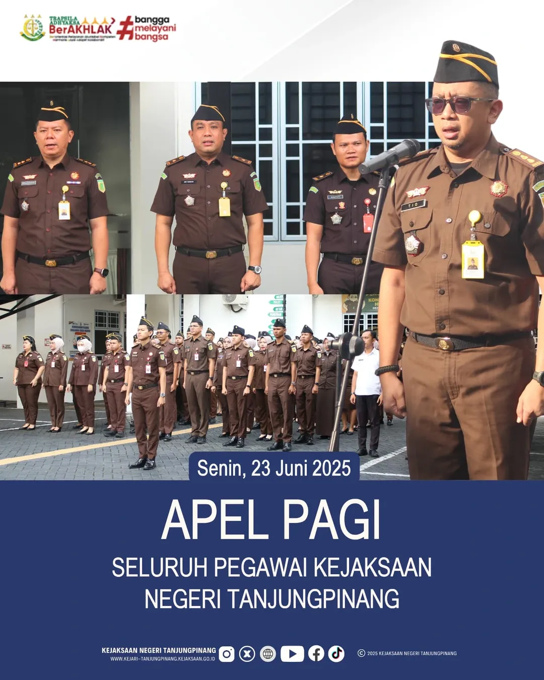 Apel Pagi Seluruh Pegawai Kejaksaan Negeri Tanjungpinang