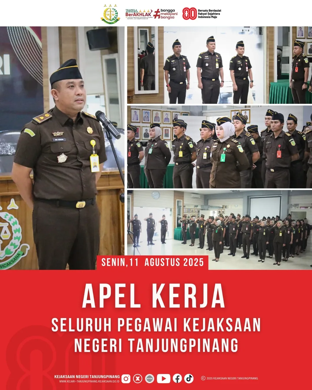 Apel Kerja Seluruh Pegawai Kejaksaan Negeri Tanjungpinang