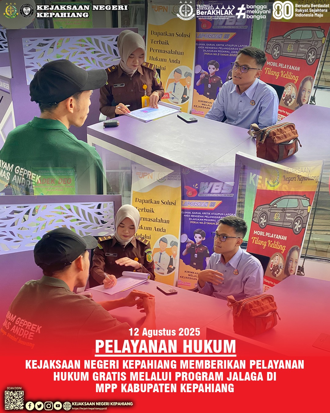JAKSA MELAYANI WARGA JALAGA) KEJAKSAAN NEGERI KEPAHIANG DI MALL PELAYANAN PUBLIK MPP) KABUPATEN KEPAHIANG