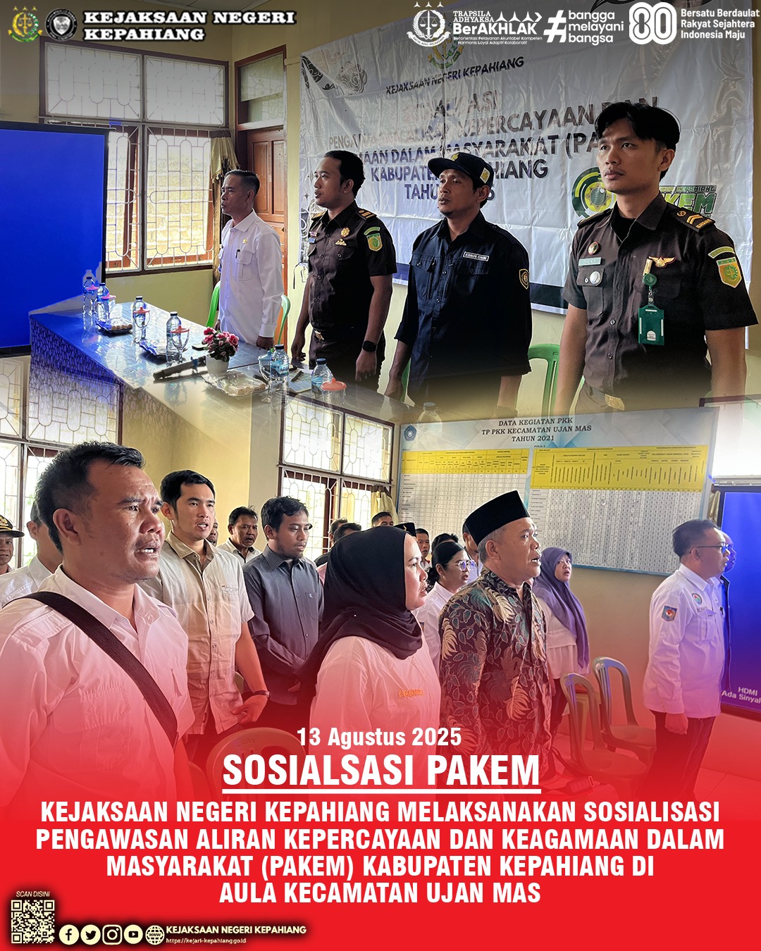 SOSIALISASI PAKEM SE-KECAMATAN UJAN MAS