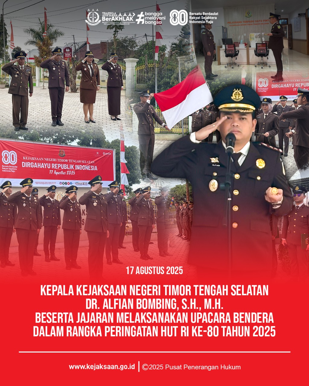 Upacara peringatan Hari Ulang Kemerdekaan Republik Indonesia Tahun 2025