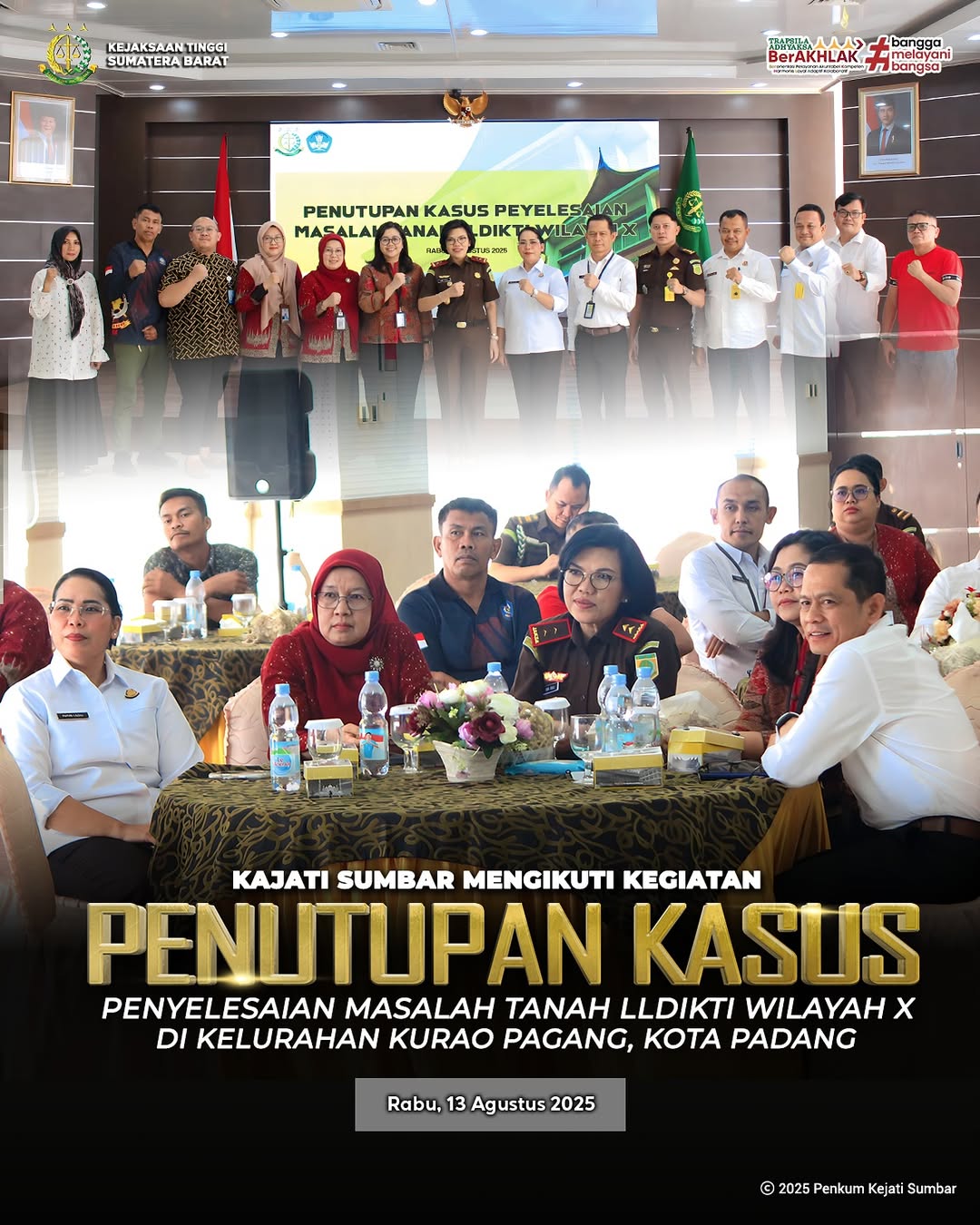Penutupan Kasus Penyelesaian Masalah Tanah LLDIKTI Wilayah X.